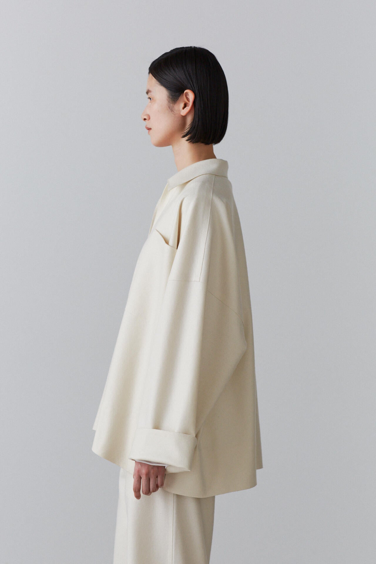 美品 BOURRIENNE × YLÈVE ウールジャージシャツ サイズ1 美品 BOURRIENNE × YLÈVE ウールジャージシャツ サイズ1 美品