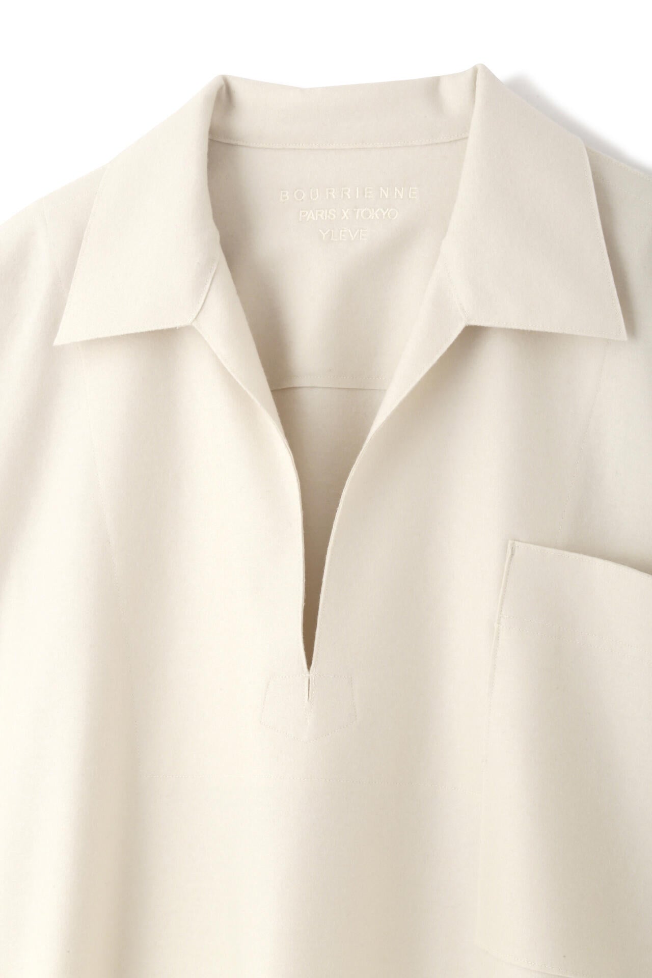 美品 BOURRIENNE × YLÈVE ウールジャージシャツ サイズ1 BOURRIENNE × YLÈVE / WOOL JERSEY SH / SAILOR | YLÈVE