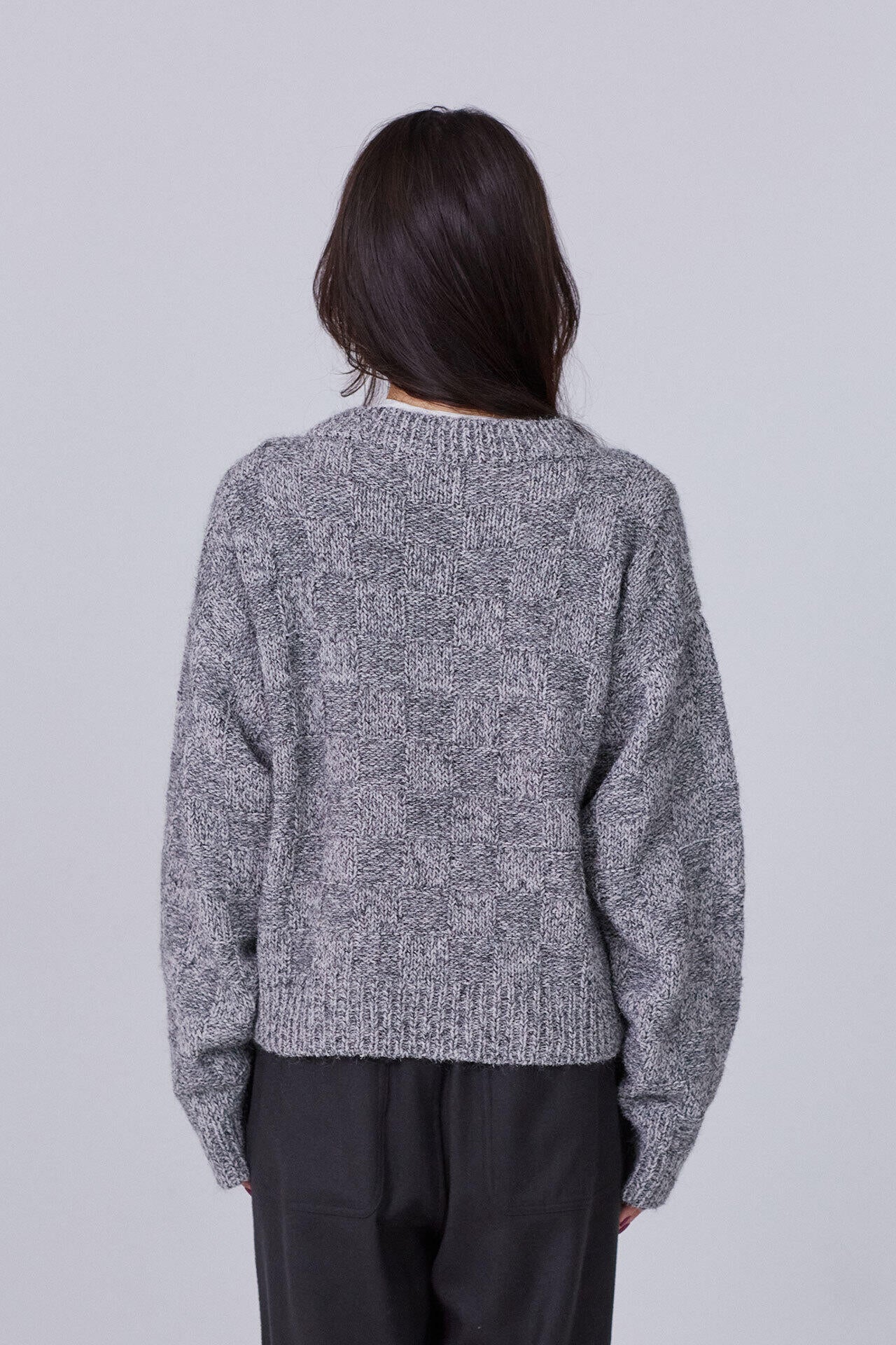 別注］YLÈVE / WOOL MOHAIR CHECK KN P/O | YLÈVE（イレーヴ