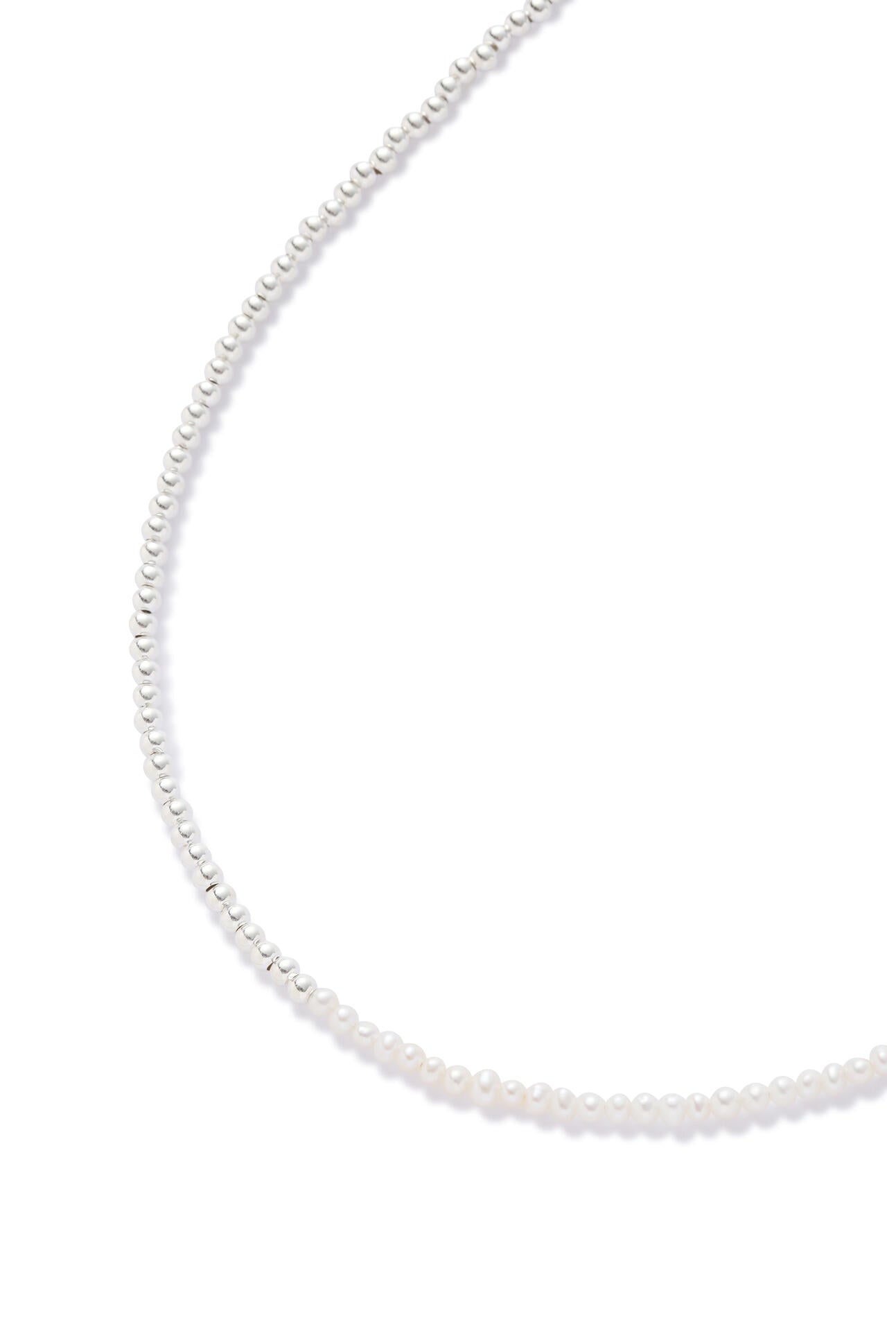 YLÈVE / PEARL×SILVER LONG NECKLACE 90cm | YLÈVE（イレーヴ