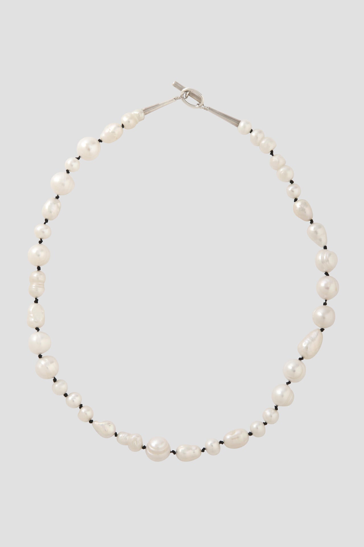 YLÈVE / MIX PEARL NECKLACE KNOT 37cm | YLÈVE（イレーヴ） ｜【公式