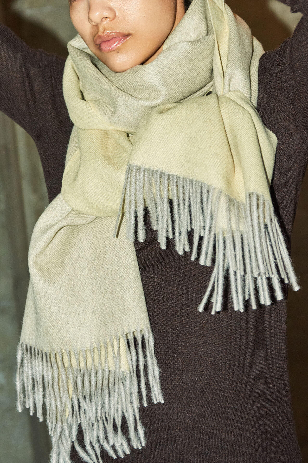 YLÈVE / THE INOUE BROTHERS DOUBLE FACE BRUSHED STOLE | YLÈVE