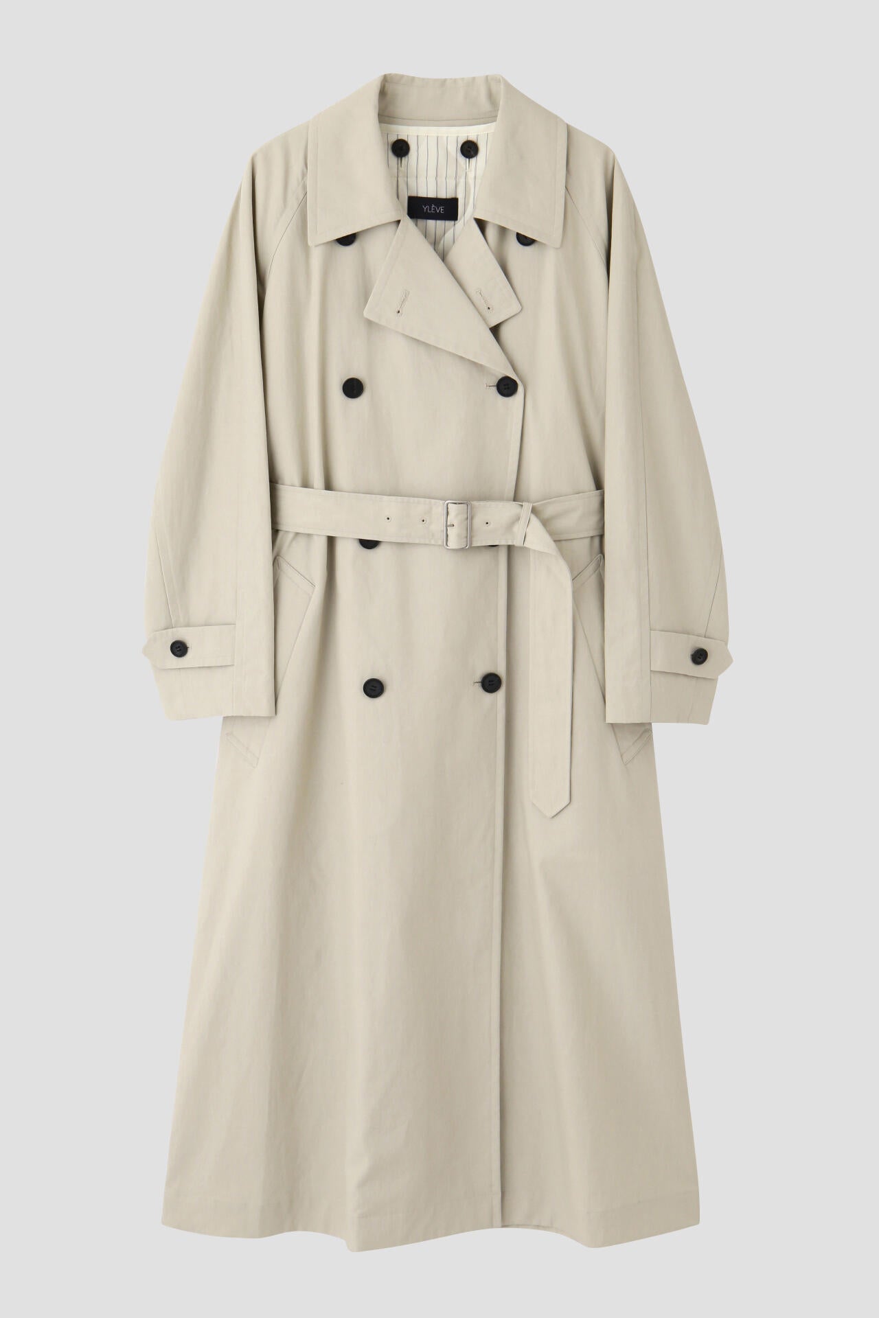 YLÈVE / HIGHDENSITY COTTON BROAD LINER COAT
