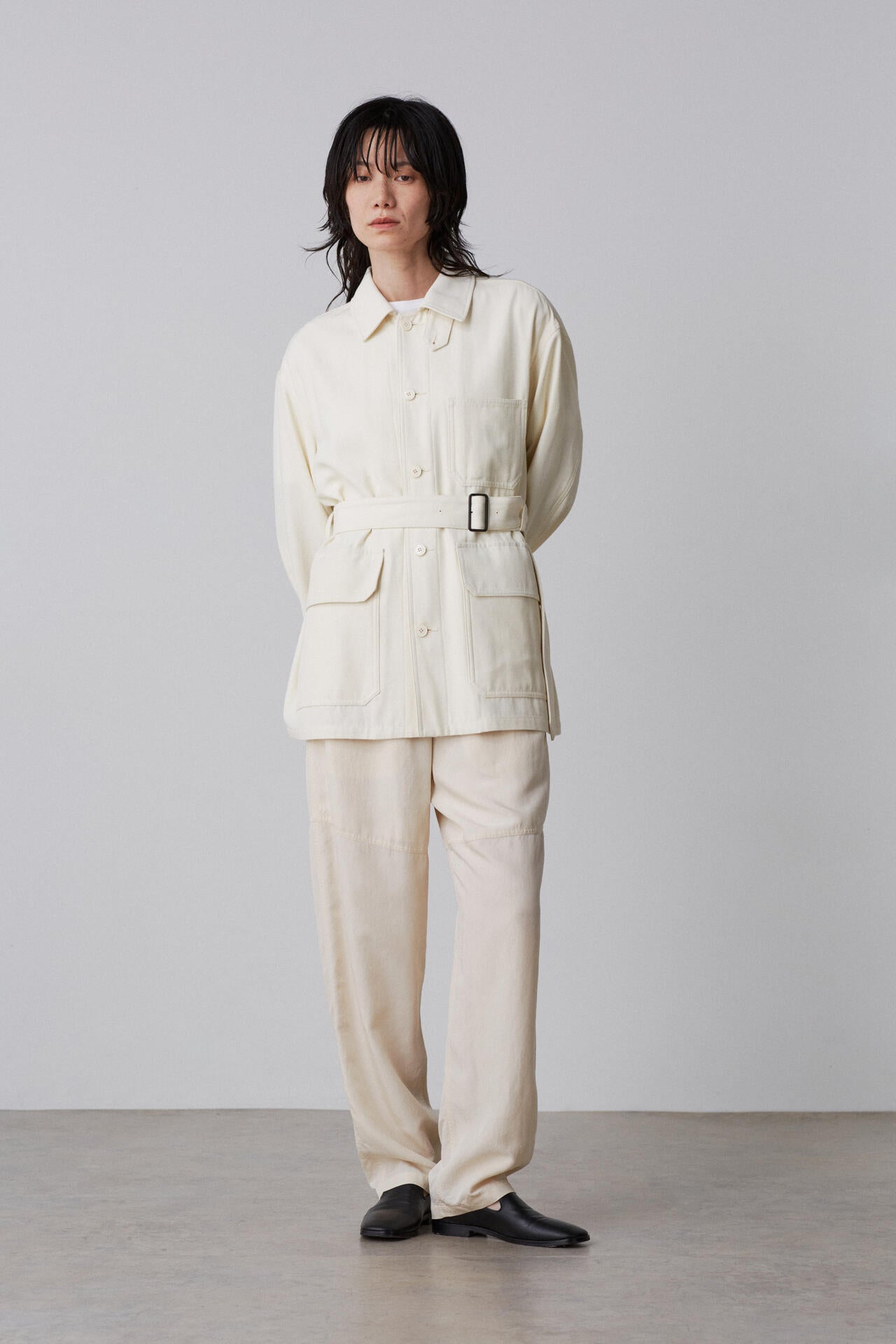 YLEVE / VISCOSE COTTON COVERALL JACKET