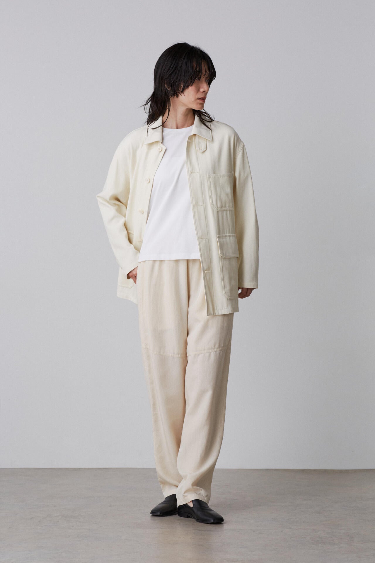 YLEVE / VISCOSE COTTON COVERALL JACKET