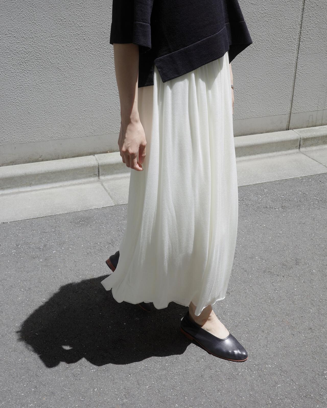 YLEVE / CASHMERE SILK SHEER JERSEY SKIRT | YLÈVE（イレーヴ