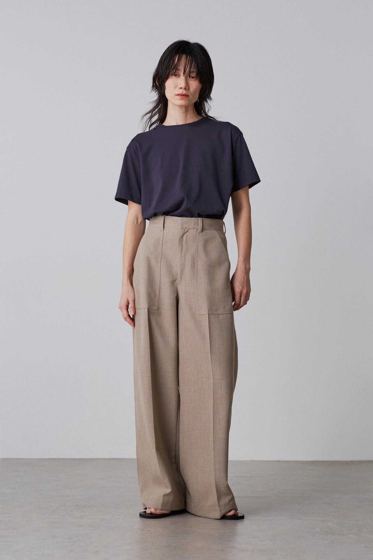 YLEVE / RECYCLE POLYESTER TROUSERS | YLÈVE(イレーヴ) |【公式 YLEVE / RECYCLE POLYESTER TROUSERS | YLÈVE(イレーヴ) |【公式