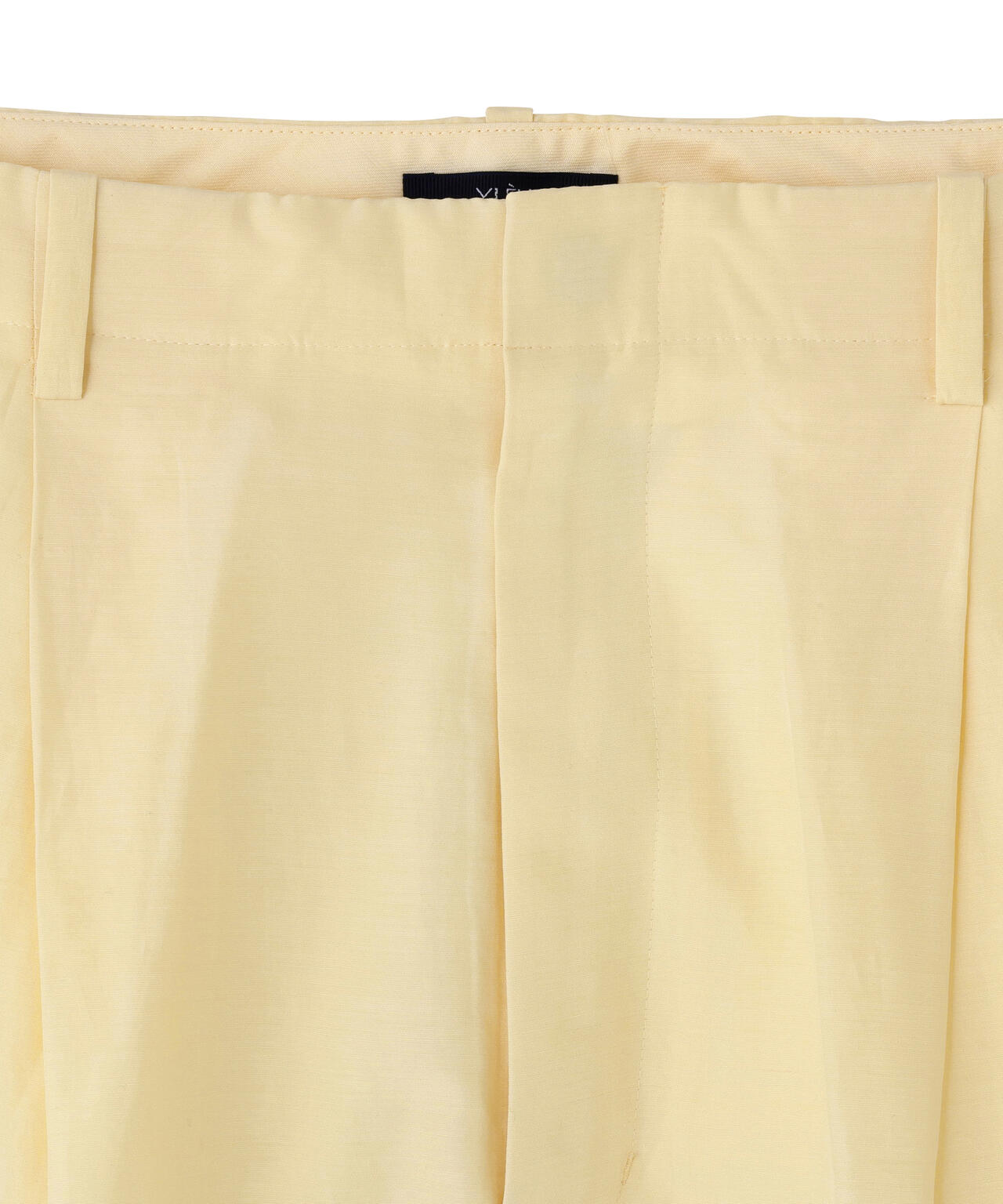 YLEVE / SILK COTTON CLOTH BIO SUEDE TROUSERS