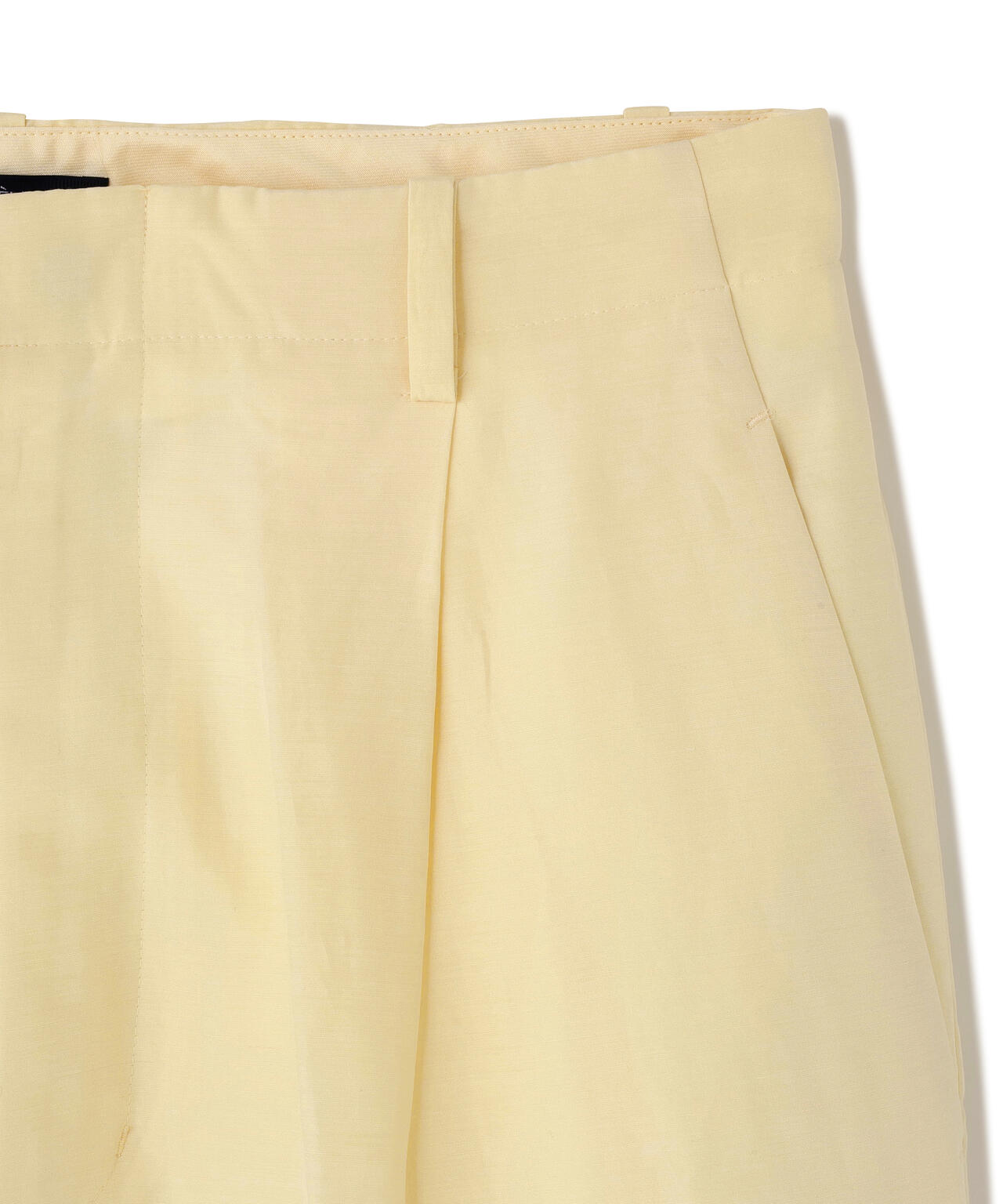 YLEVE / SILK COTTON CLOTH BIO SUEDE TROUSERS
