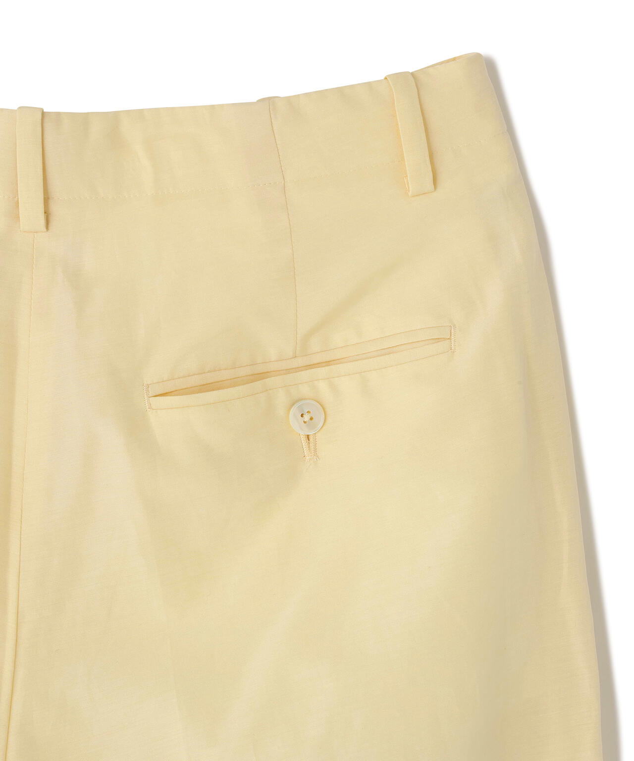 YLEVE / SILK COTTON CLOTH BIO SUEDE TROUSERS
