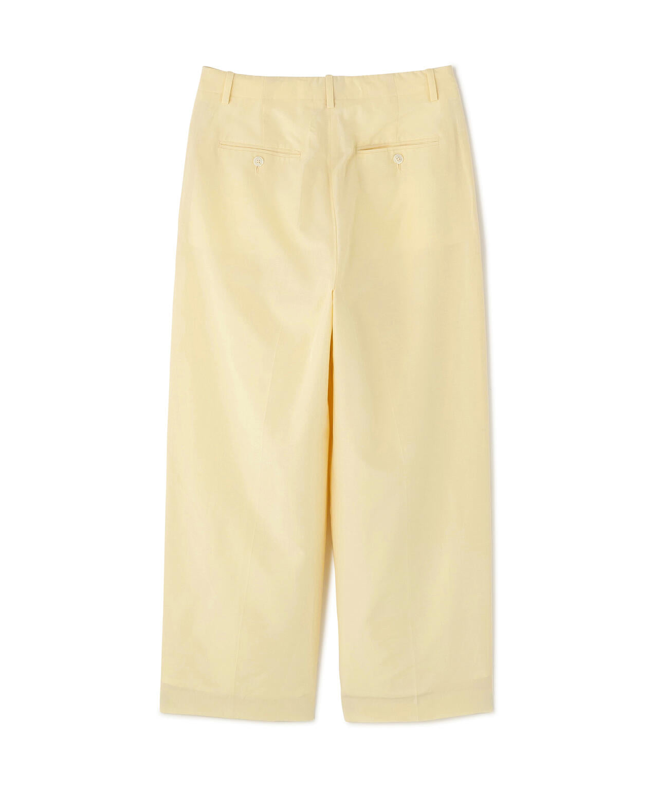 YLEVE / SILK COTTON CLOTH BIO SUEDE TROUSERS