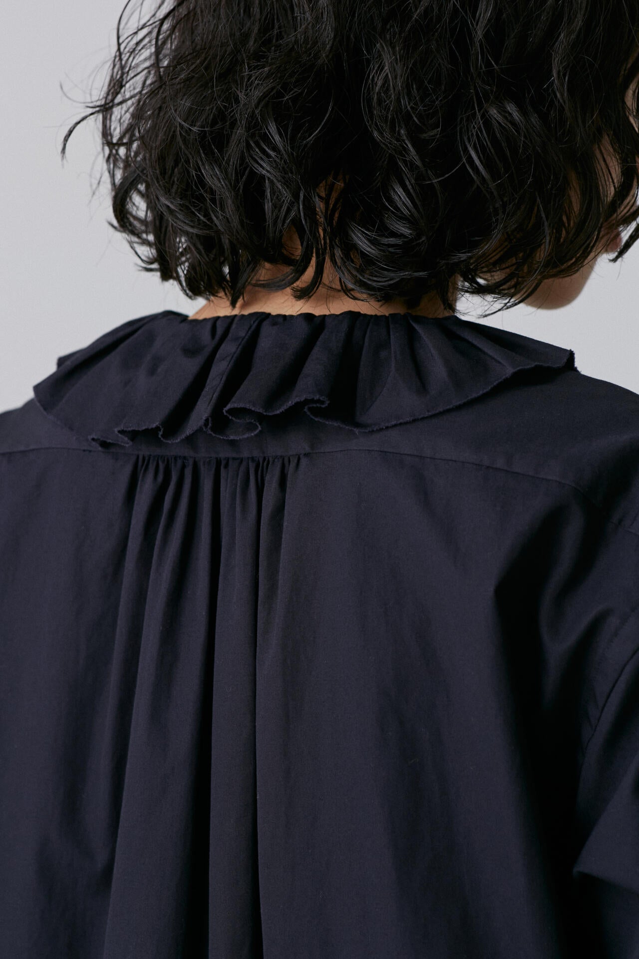 YLÈVE / BOURRIENNE COTTON TYPEWRITER RUFFLE BLOUSE | YLÈVE 