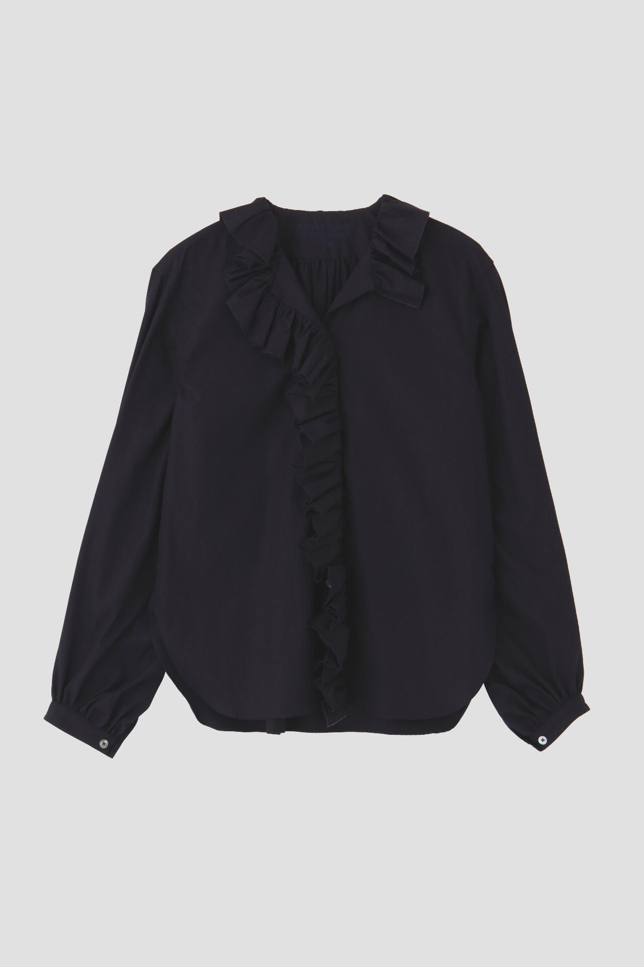 YLÈVE / BOURRIENNE COTTON TYPEWRITER RUFFLE BLOUSE | YLÈVE 