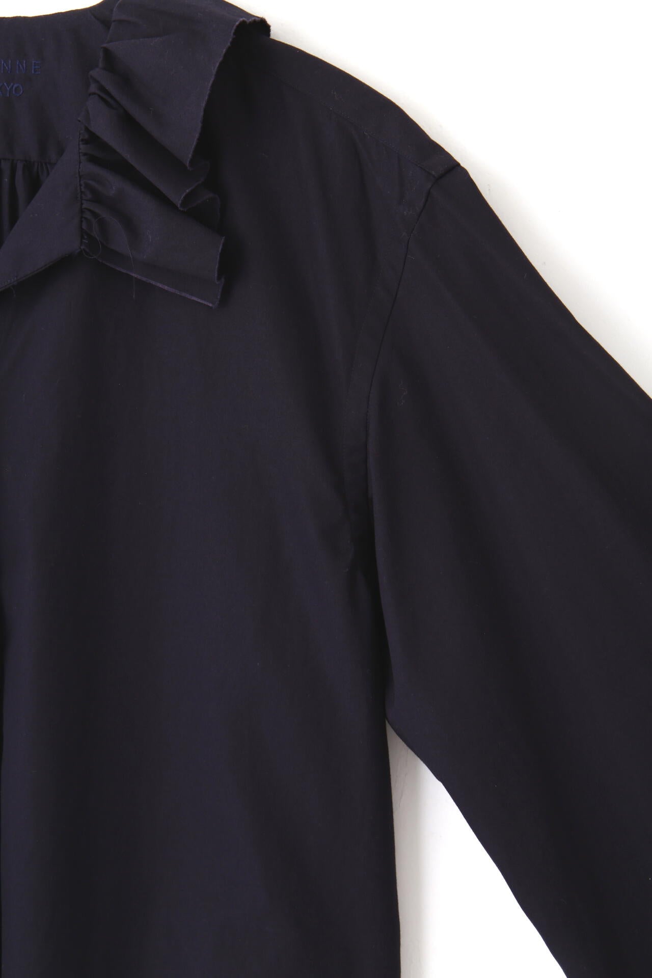 YLÈVE / BOURRIENNE COTTON TYPEWRITER RUFFLE BLOUSE | YLÈVE 