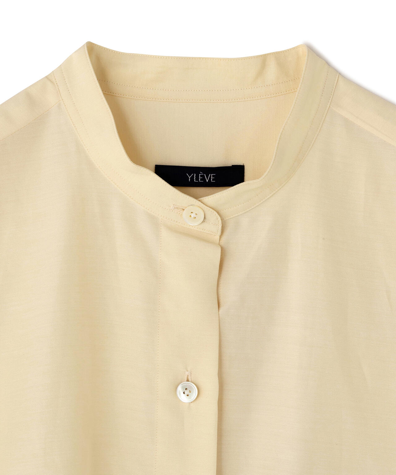 YLEVE / SILK COTTON CLOTH BIO SUEDE SHIRT
