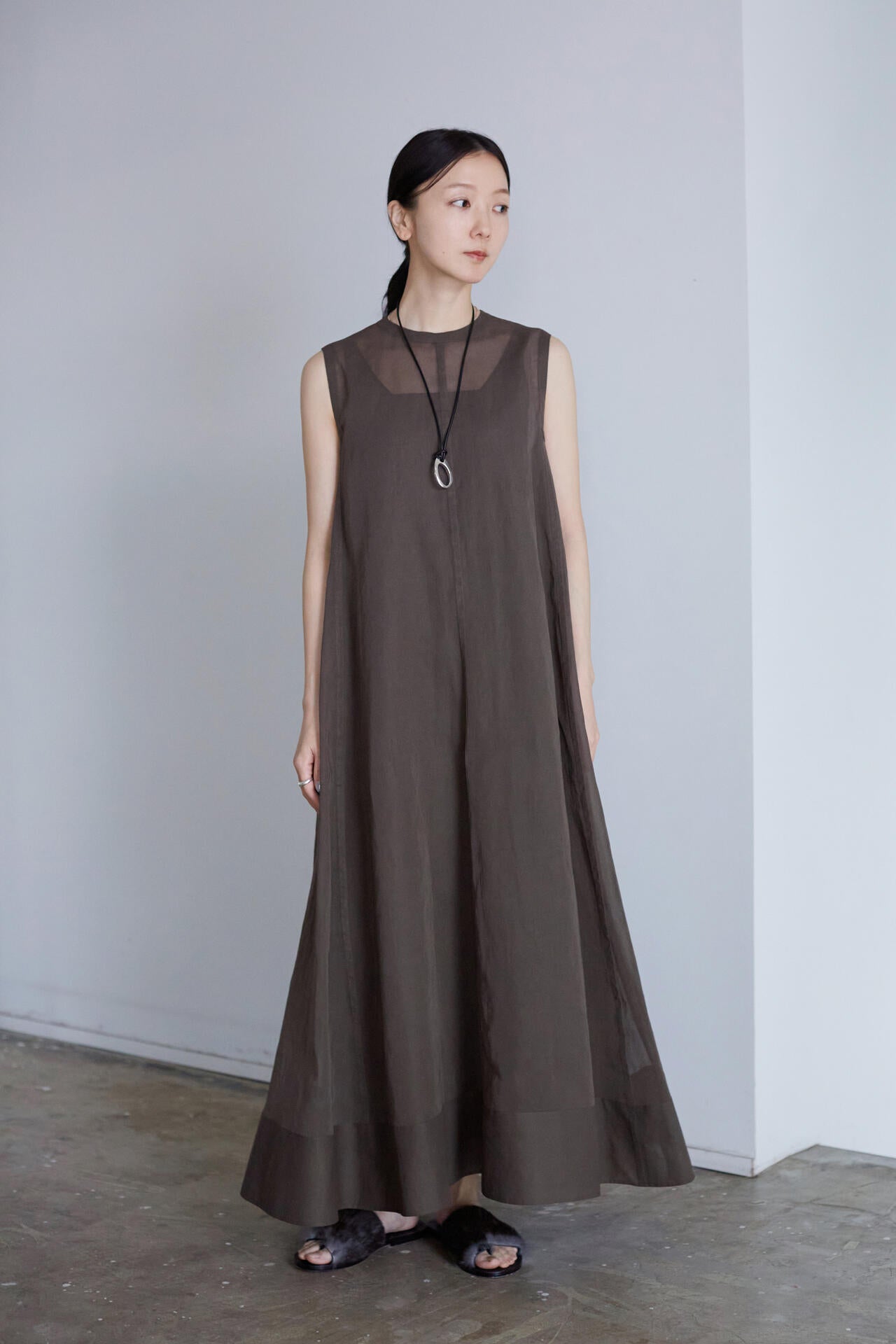 別注] YLEVE / GAS SINGEING COTTON BOIL ORGANDY ONE PIECE | YLÈVE