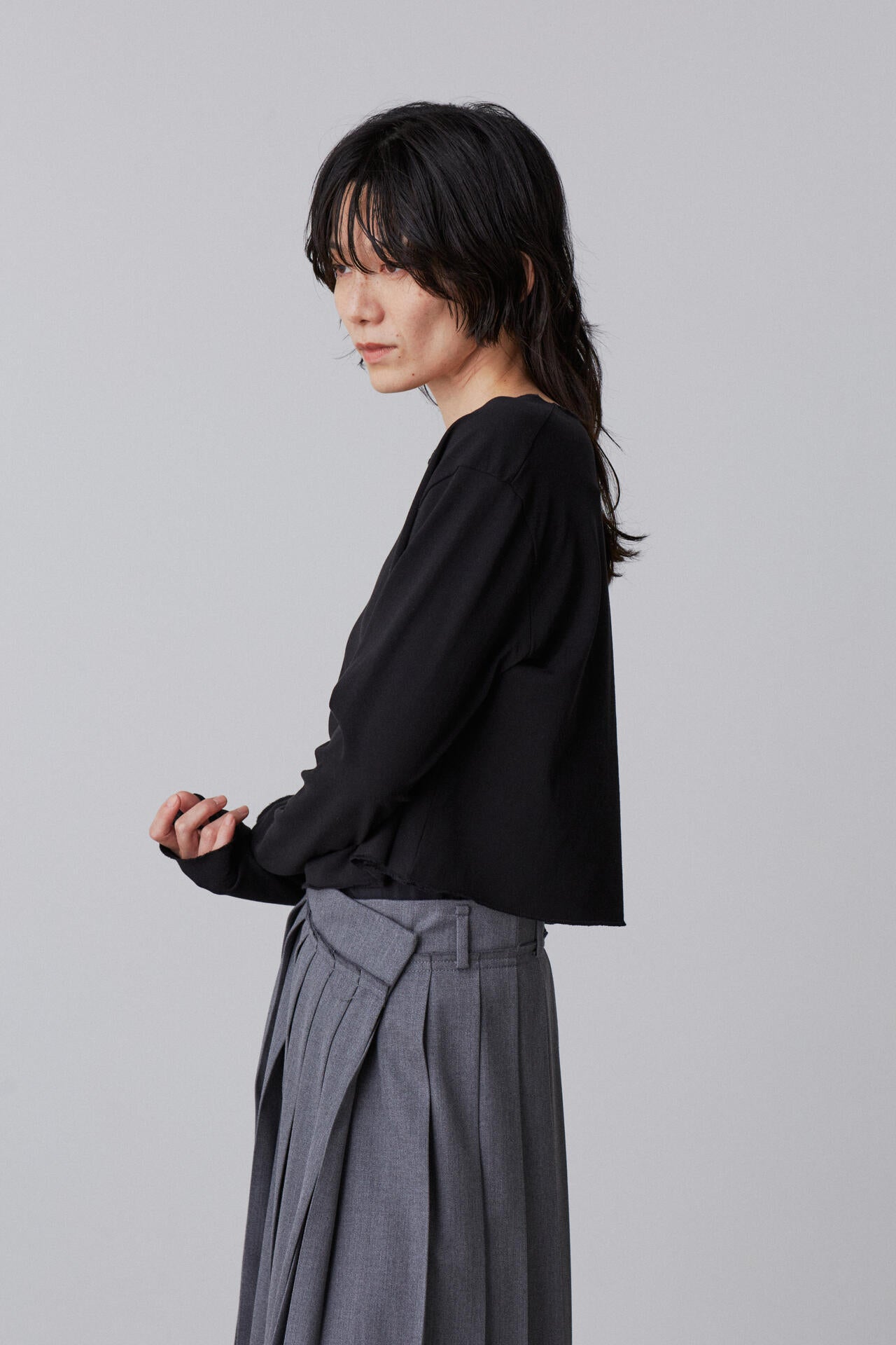 25SS✨イレーヴ　SUPIMA COTTON CUPRA T-SHIRT　黒 YLEVE / SUPIMA COTTON CUPRA T‐SHIRT | YLÈVE（イレーヴ） ｜【公式