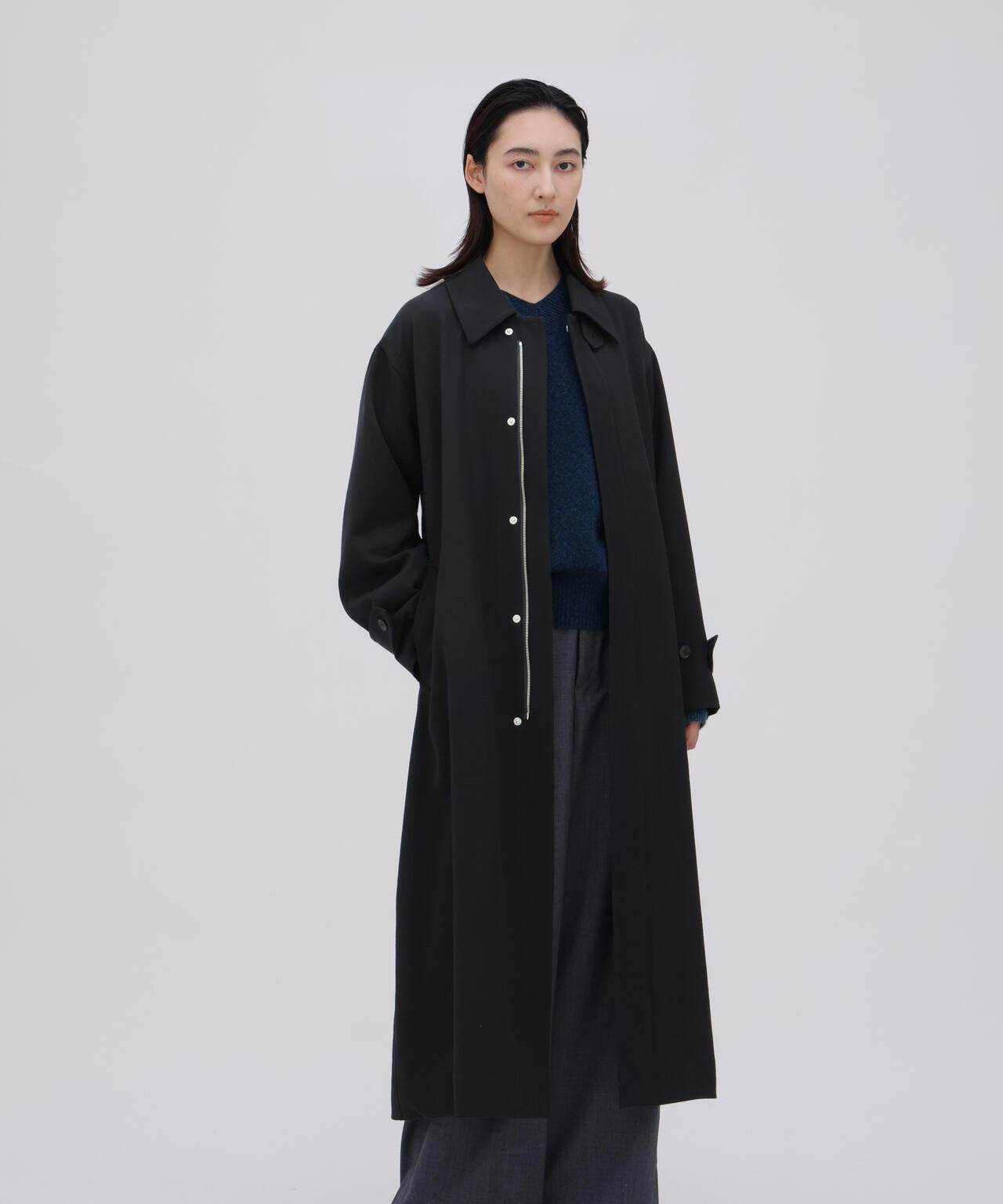 YLÈVE / WOOL GABA ZIP COAT | YLÈVE（イレーヴ） ｜【公式