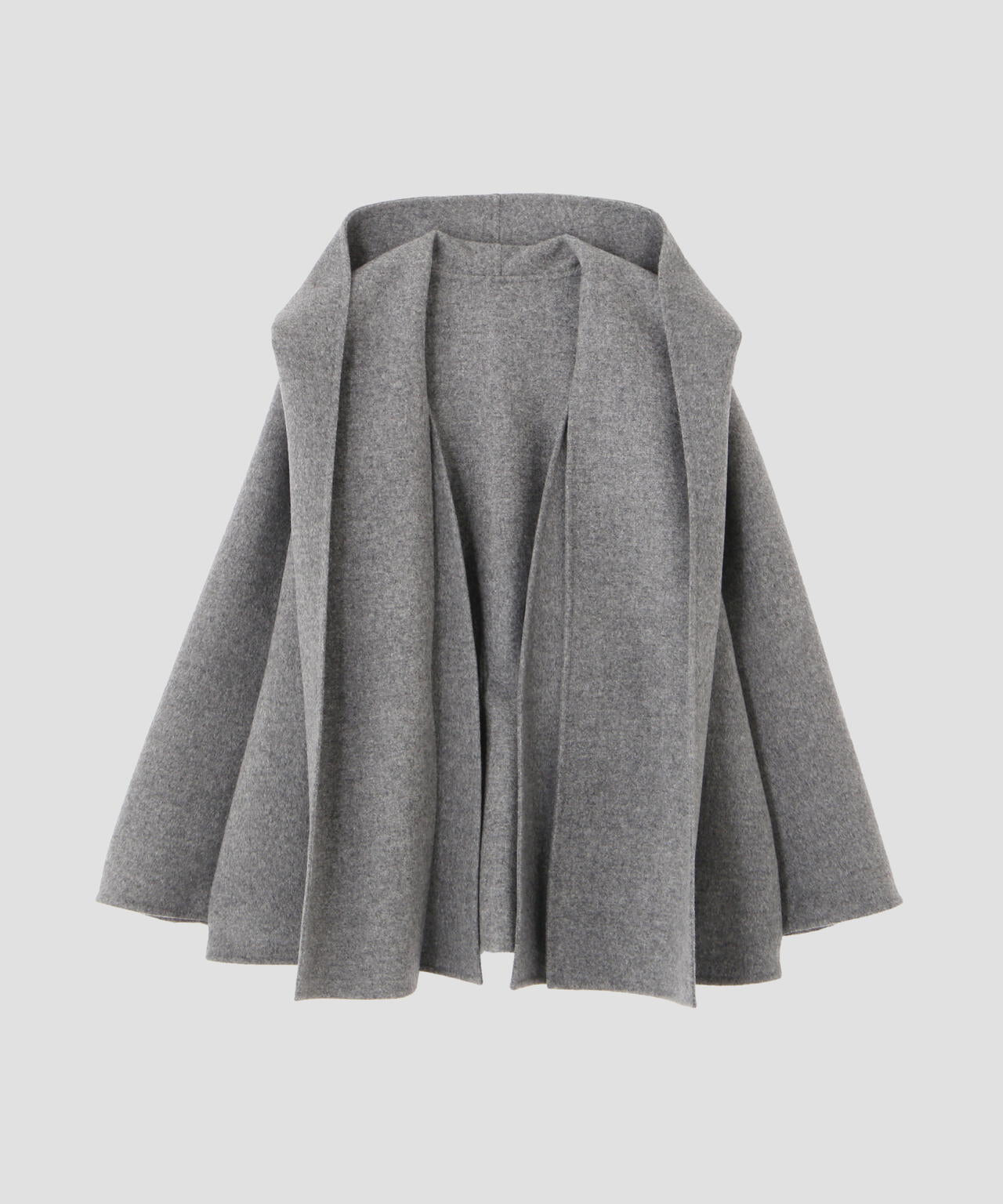 YLÈVE / SUPER 100`S WOOL DOUBLE CLOTH HOODED COAT | YLÈVE