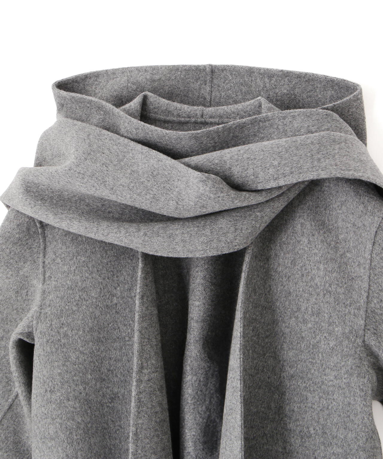YLÈVE / SUPER 100`S WOOL DOUBLE CLOTH HOODED COAT | YLÈVE