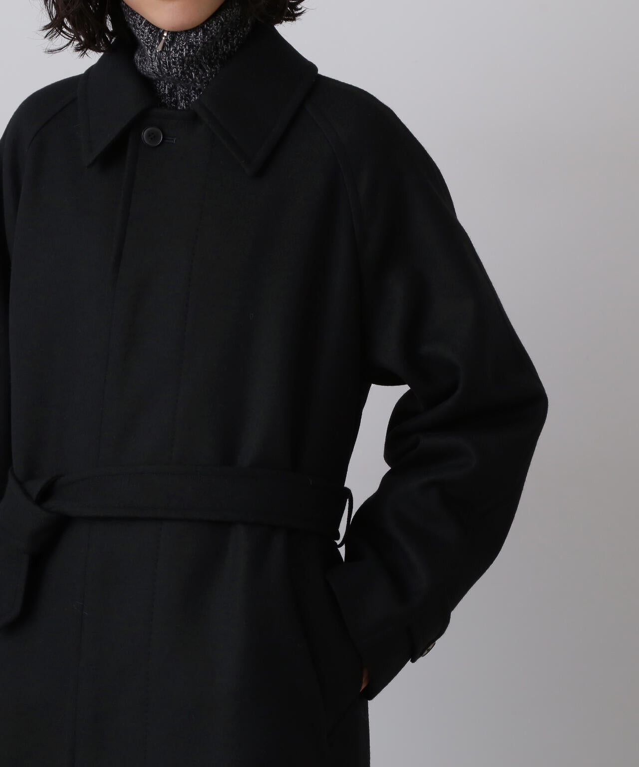 イレーヴ/YLEVE SUPER 100’Sメルトンベルトコート YLÈVE / SUPER100'S WOOL MELTON COAT | YLÈVE（イレーヴ） ｜【公式