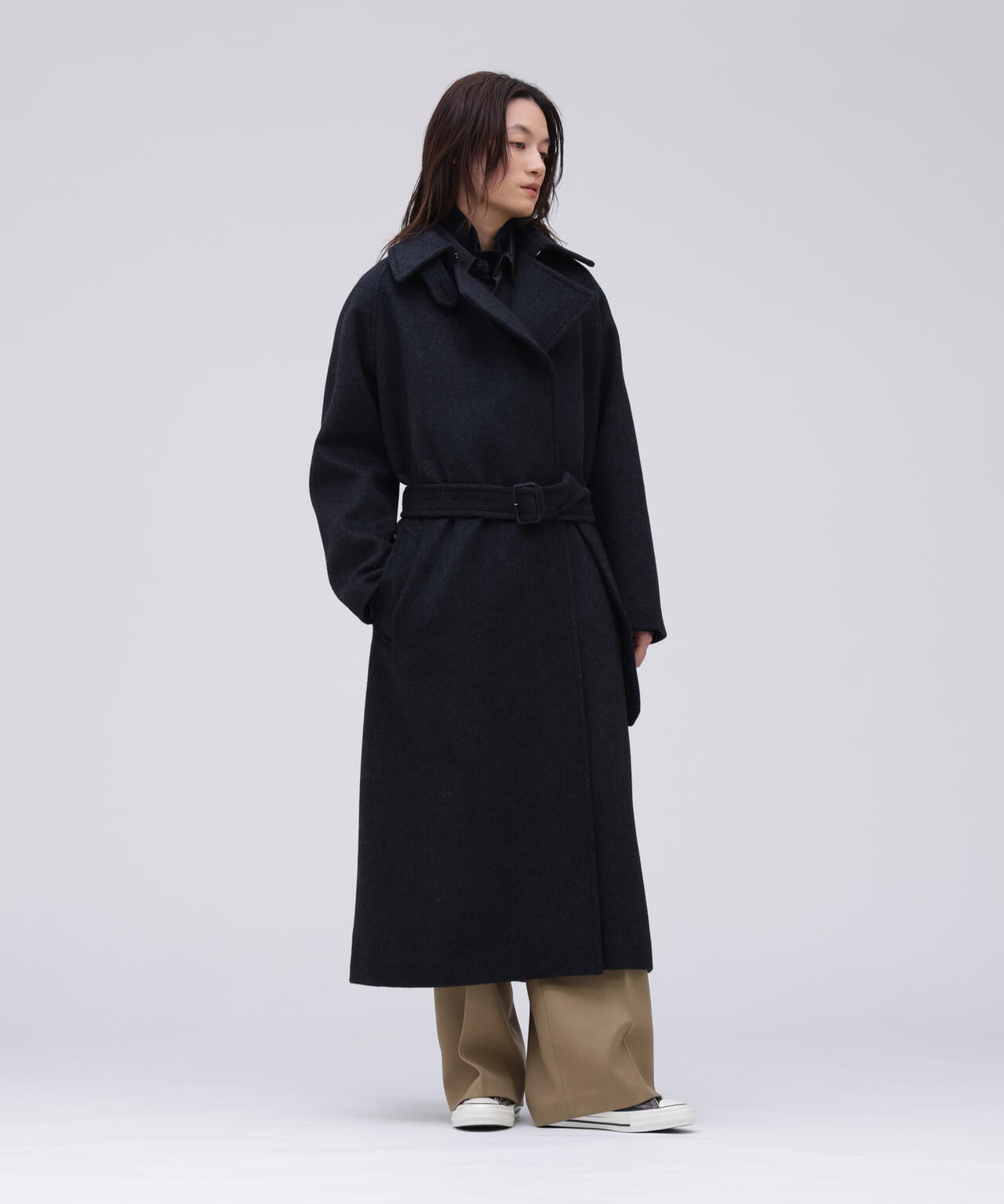 限定]YLÈVE / SUPER120'S WOOL SHARM BEAVER COAT | YLÈVE（イレーヴ
