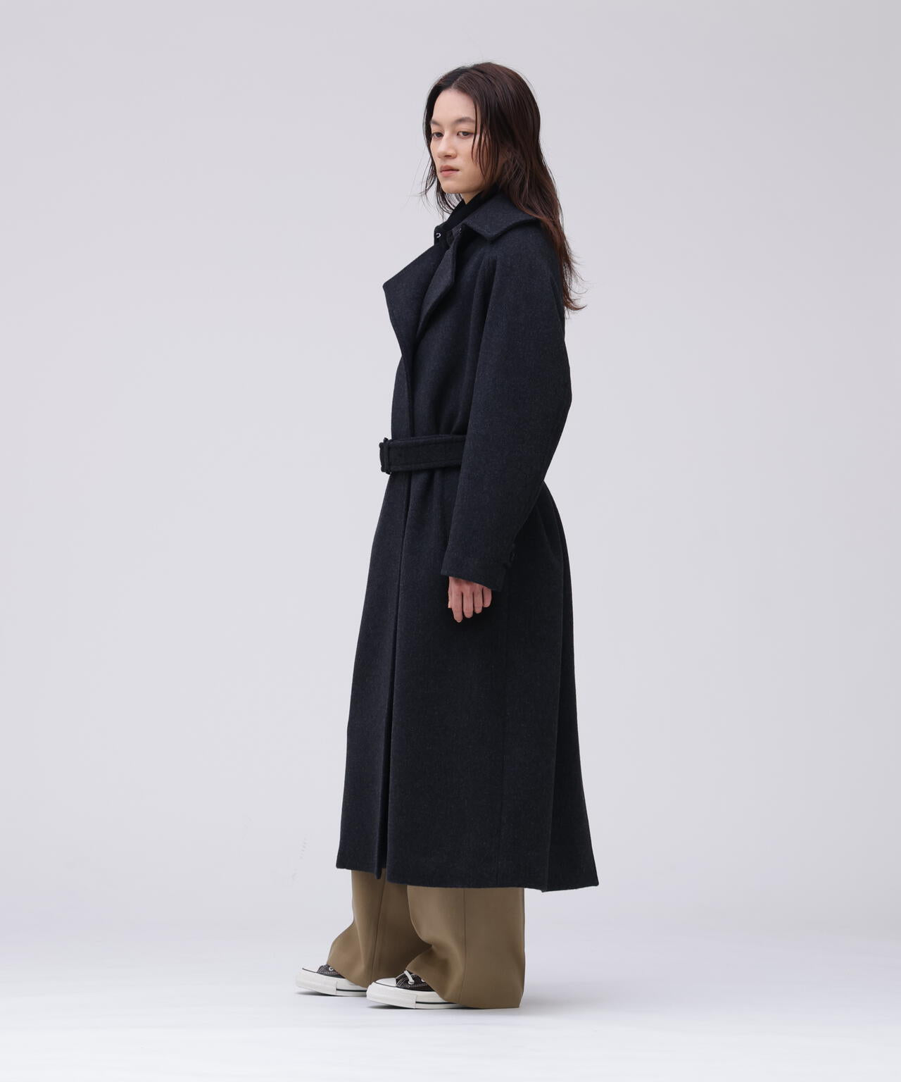 YLEVE / SUPER120'S WOOL SHARM BEAVER COAT