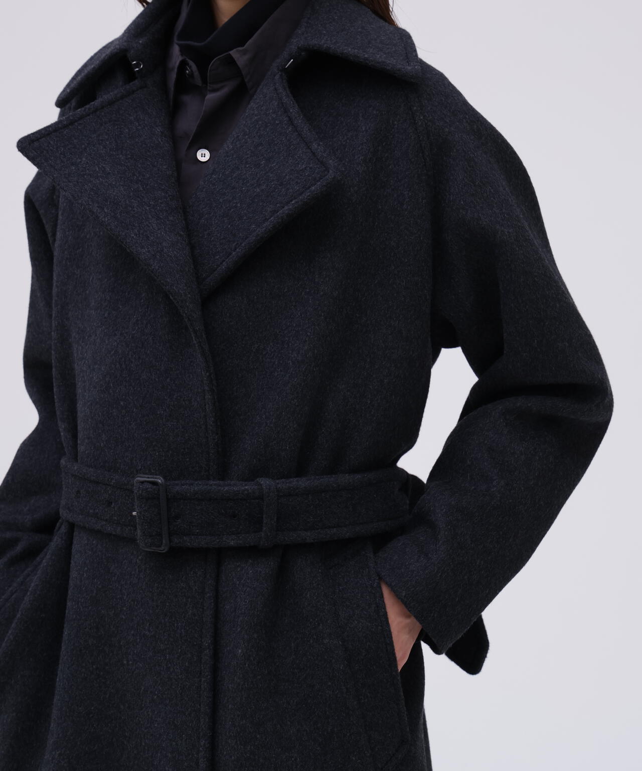 限定]YLÈVE / SUPER120'S WOOL SHARM BEAVER COAT | YLÈVE（イレーヴ