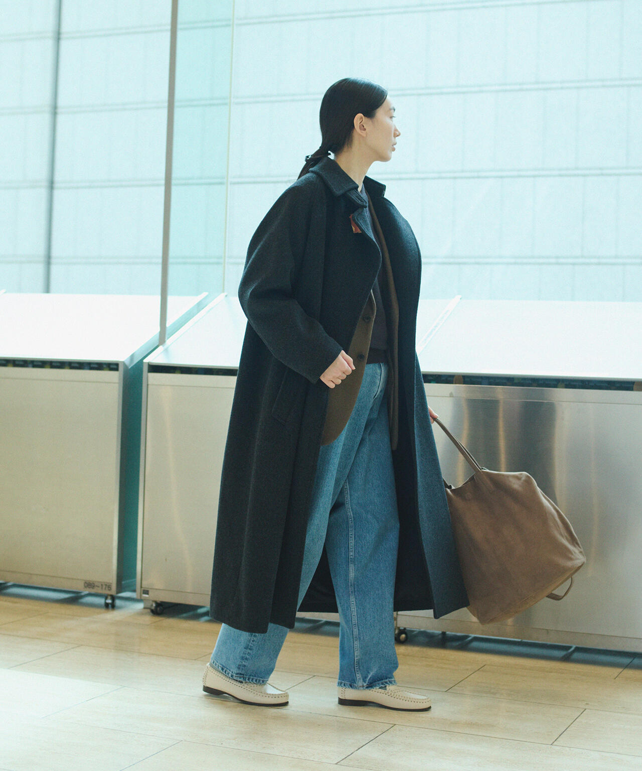 【新品級】120sSuper 国際ウール混紡 LES MUES Femme 限定]YLEVE / SUPER120'S WOOL SHARM BEAVER COAT | YLÈVE（イレーヴ