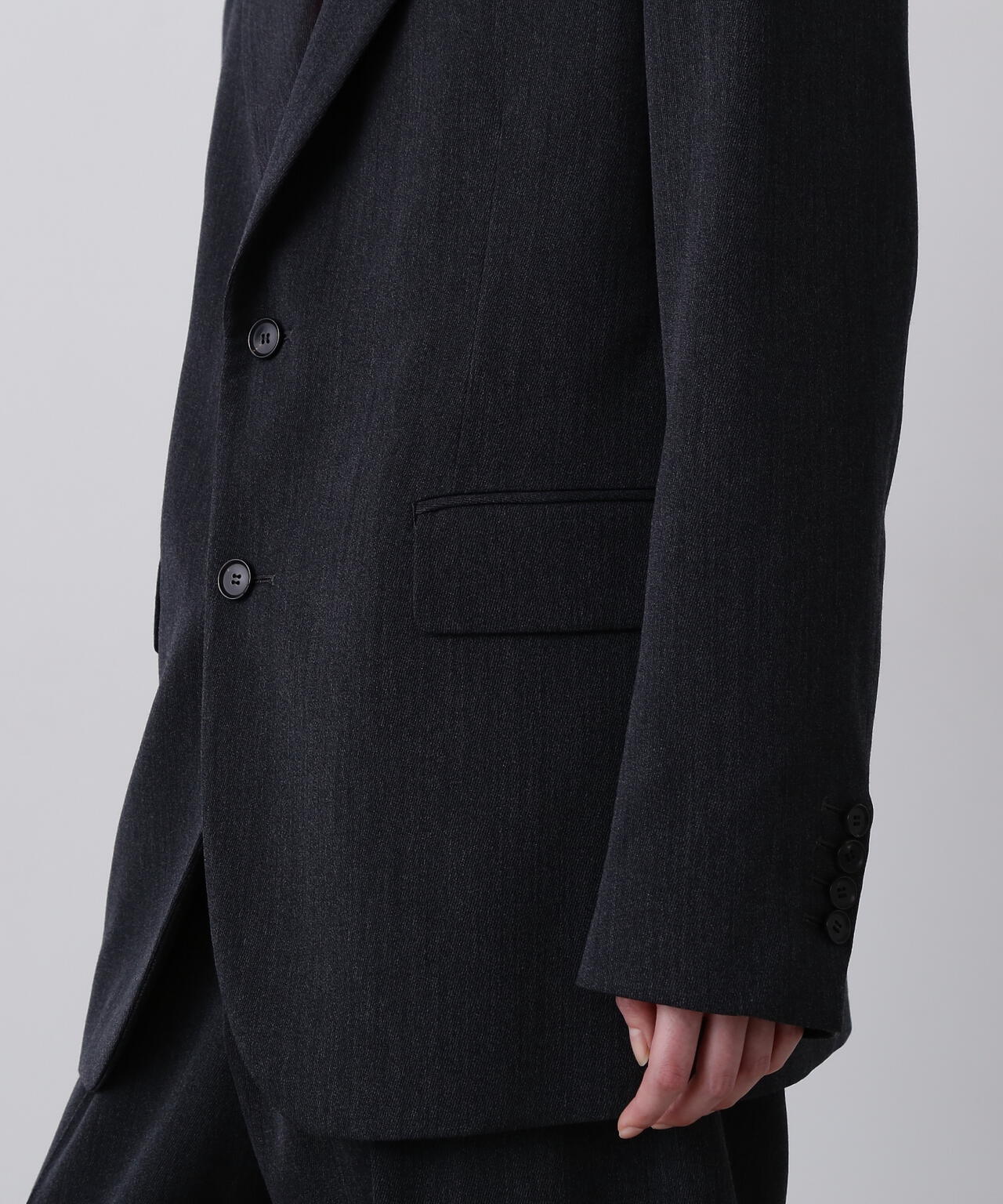 YLÈVE / 2/72 WOOL TRICHOTINE  JACKET