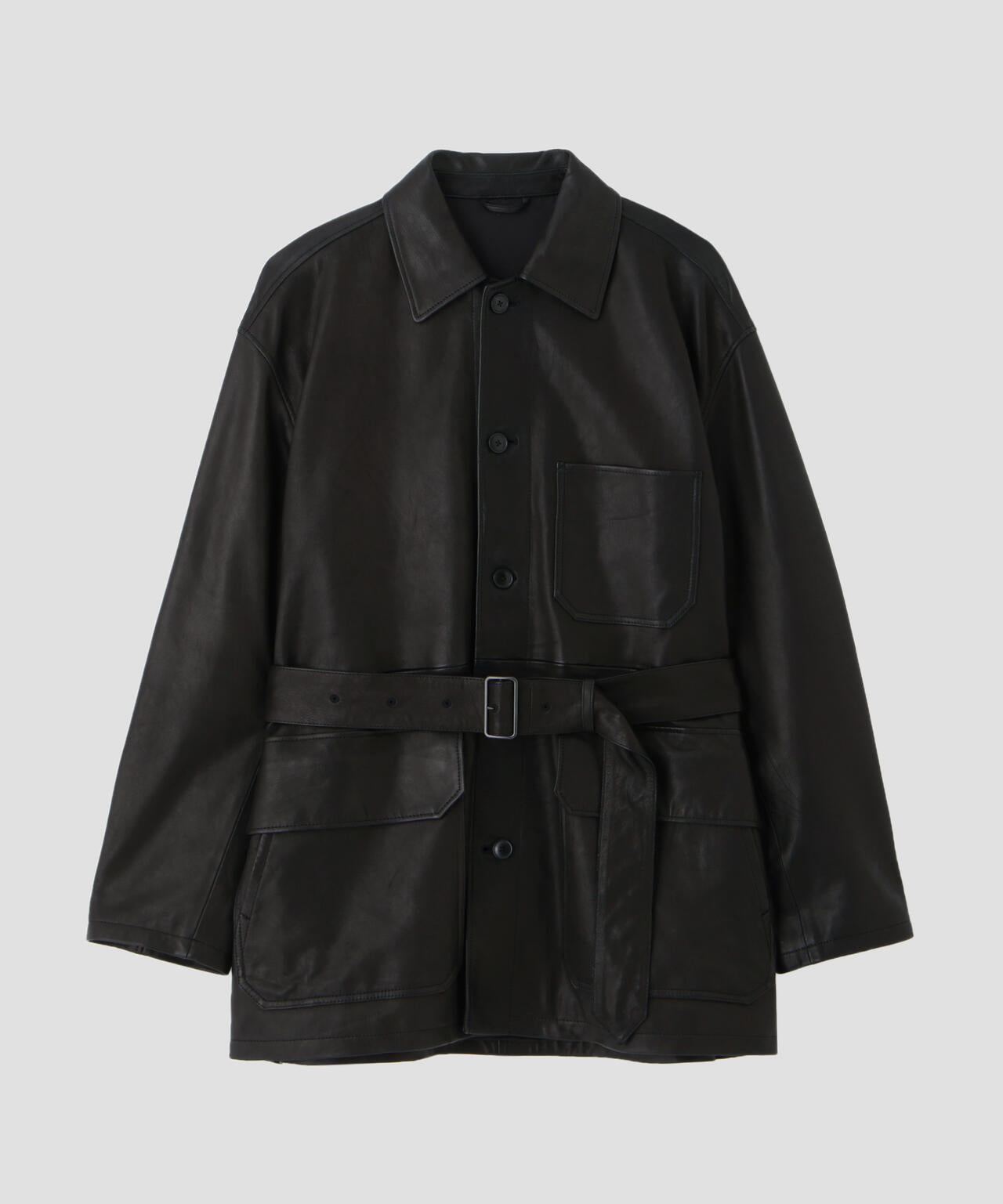 YLÈVE / SHEEP LEATHER COVERALL JACKET | YLÈVE（イレーヴ） ｜【公式