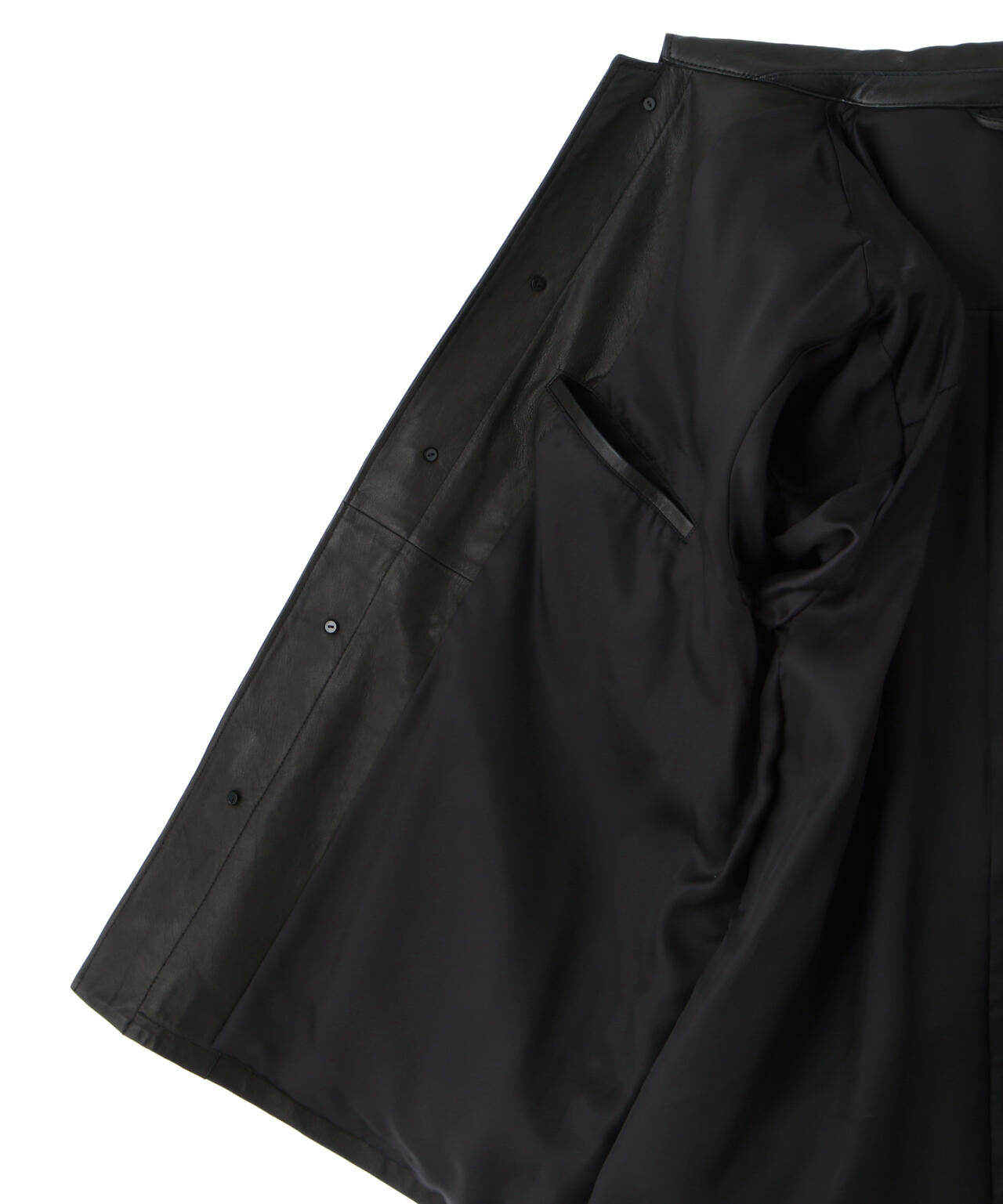 YLÈVE / SHEEP LEATHER COVERALL JACKET