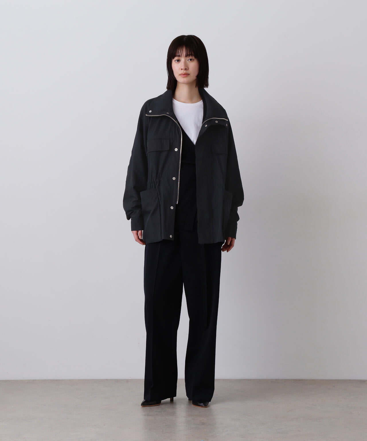 YLEVE / HIGH COUNT DOUBLE TWILL POLYESTER BLOUSON | YLÈVE