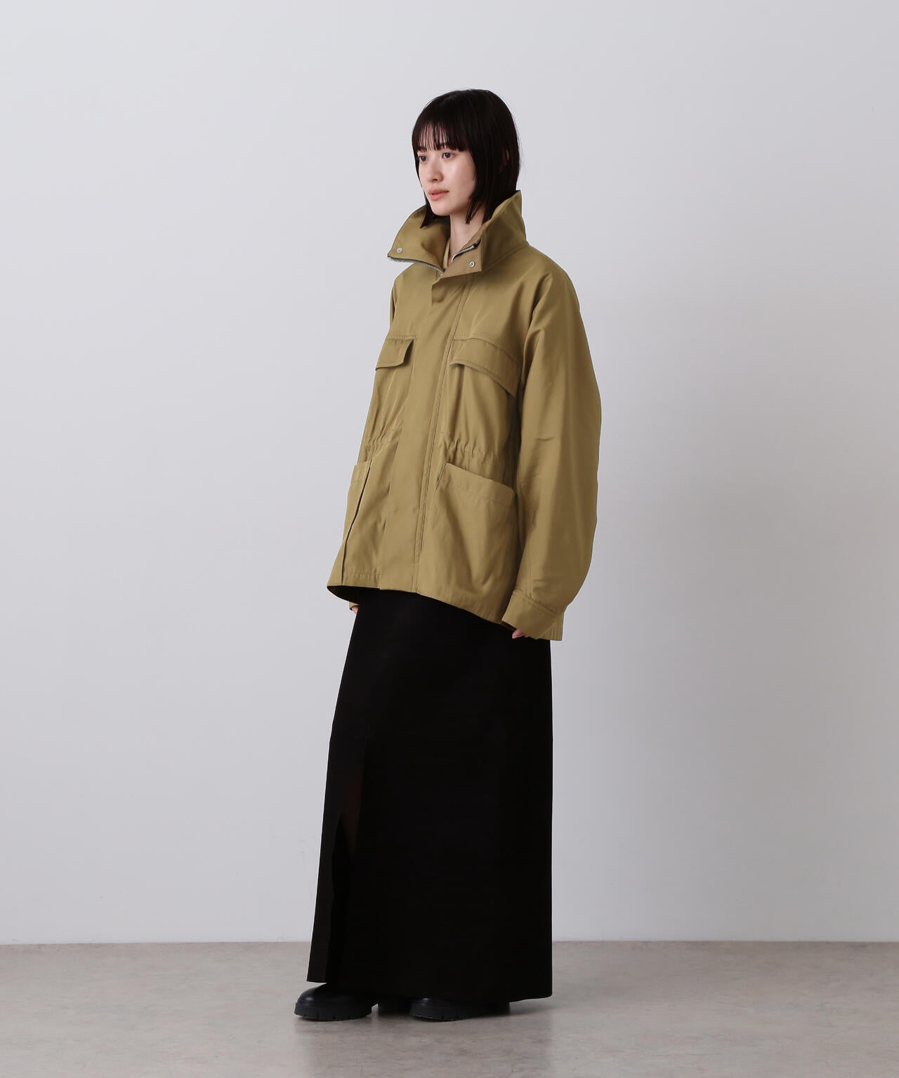 YLEVE / HIGH COUNT DOUBLE TWILL POLYESTER BLOUSON | YLÈVE