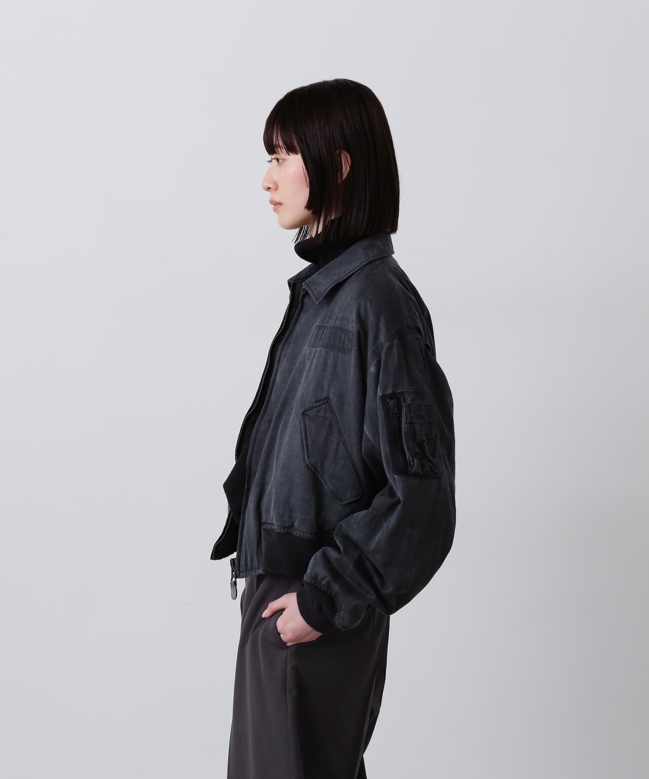 YLÈVE / RAYON COTTON PIGMENT DYE BLOUSON | YLÈVE（イレーヴ