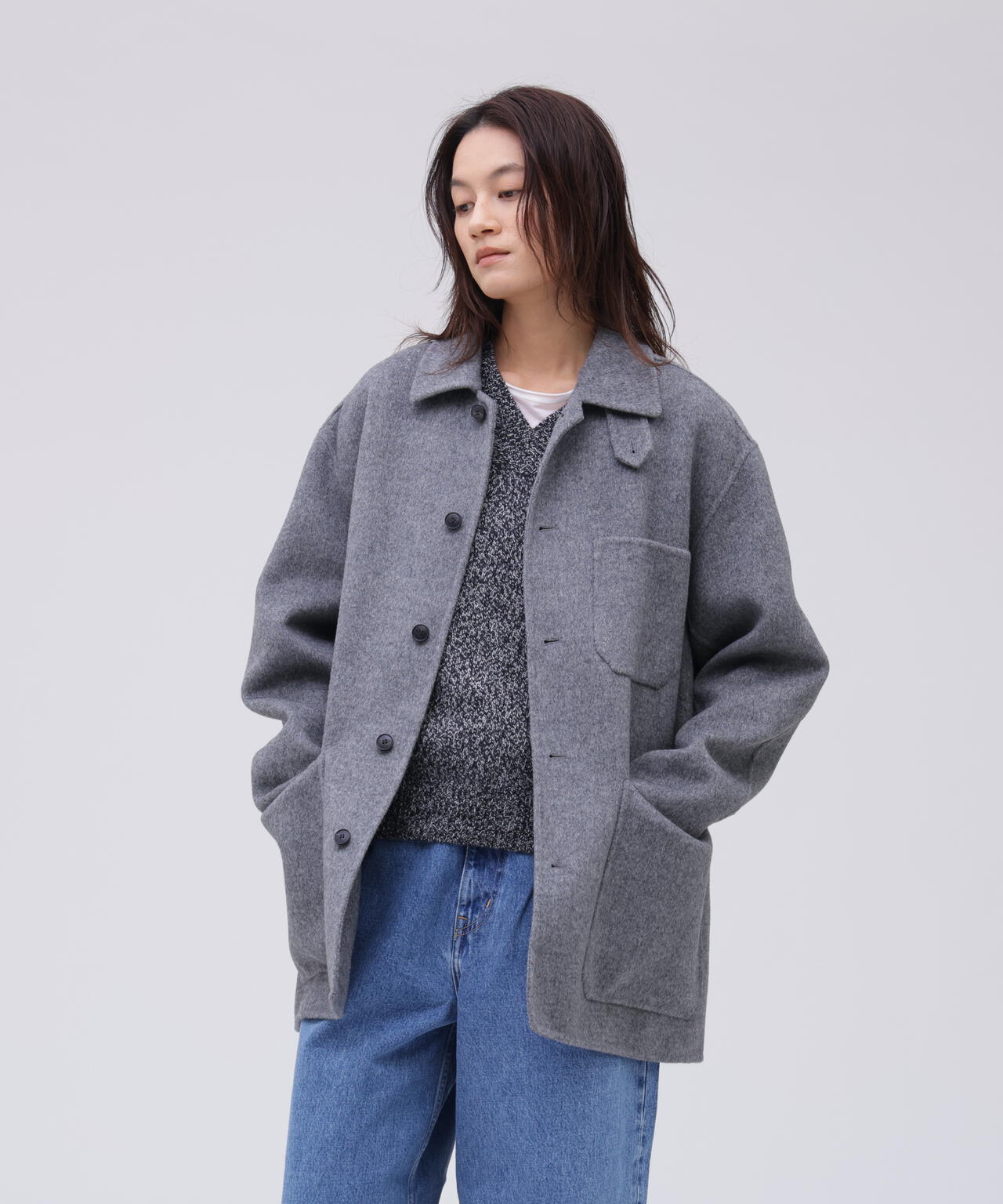 YLÈVE / SUPER 100`S WOOL DOUBLE CLOTH BLOUSON | YLÈVE（イレーヴ