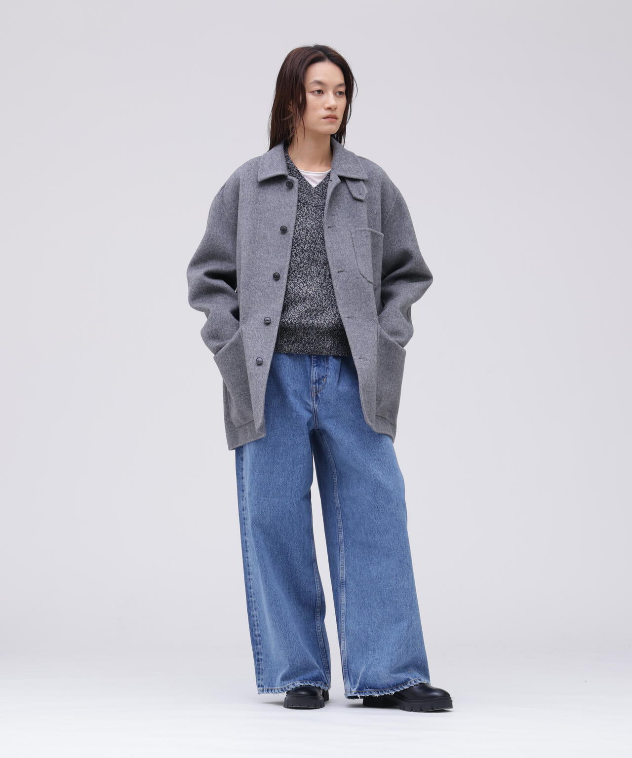 YLÈVE / SUPER 100`S WOOL DOUBLE CLOTH BLOUSON | YLÈVE（イレーヴ