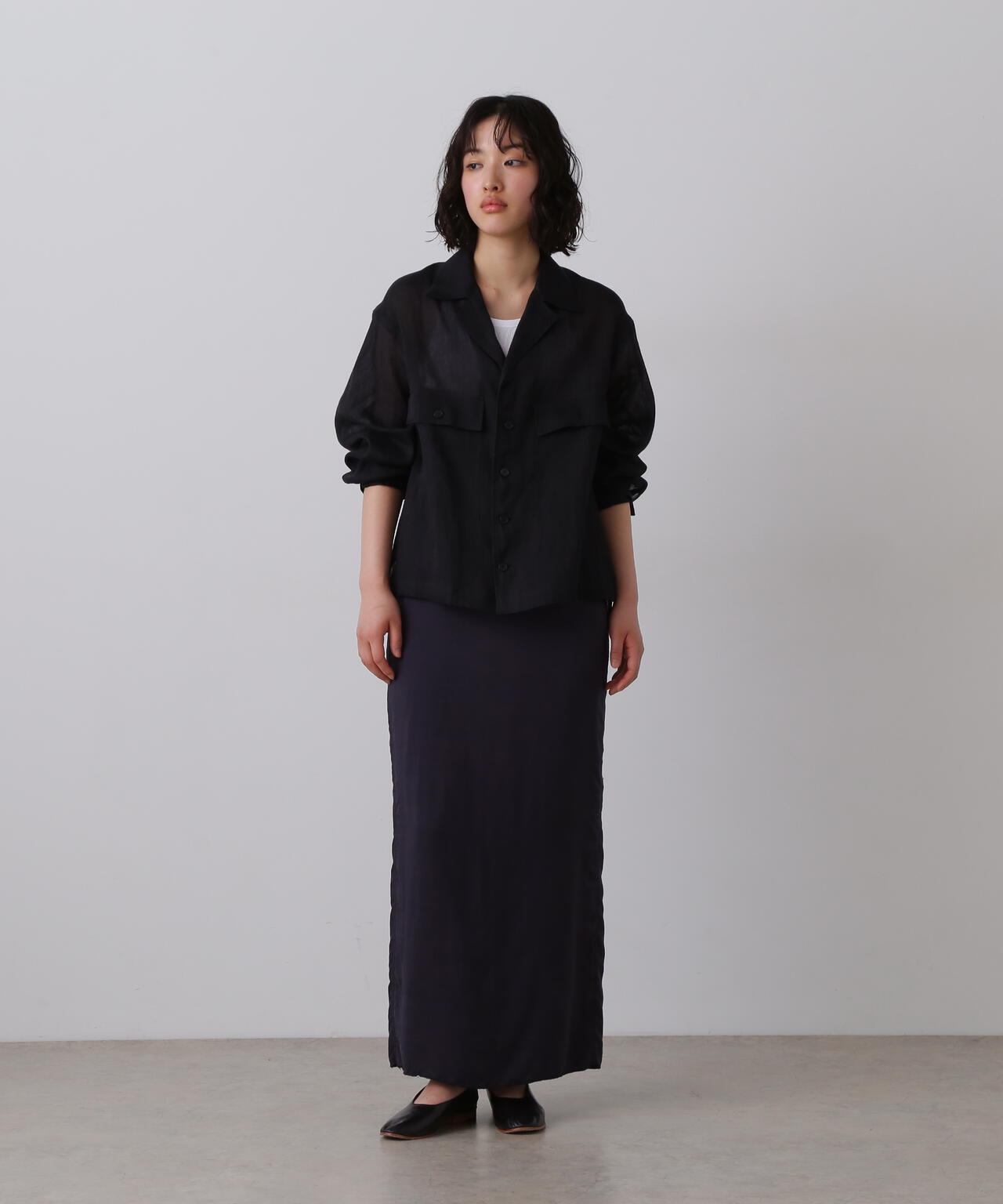 YLEVE / CUPRA TWILL GARMANT DYE SKIRT | YLÈVE（イレーヴ） ｜【公式