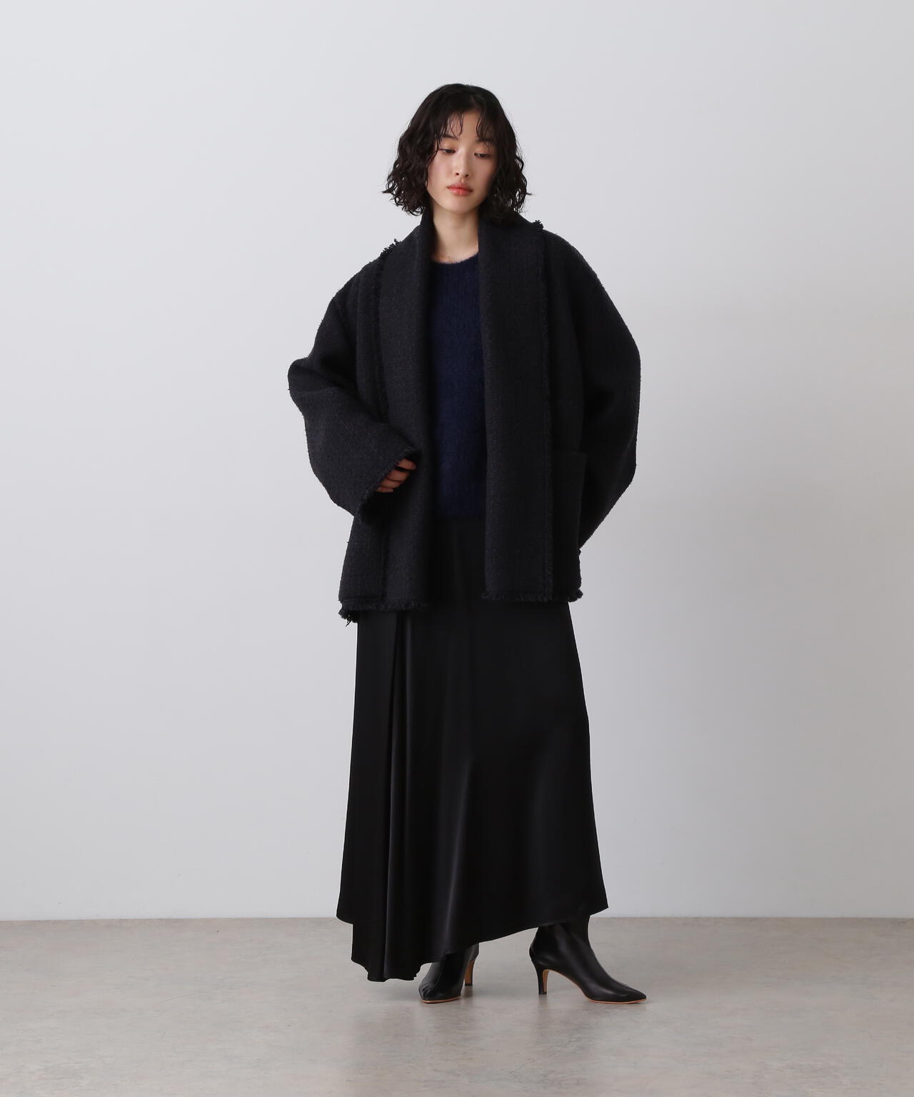 YLÈVE / VISCOSE JACQUARD/SATAIN 360° SKIRT