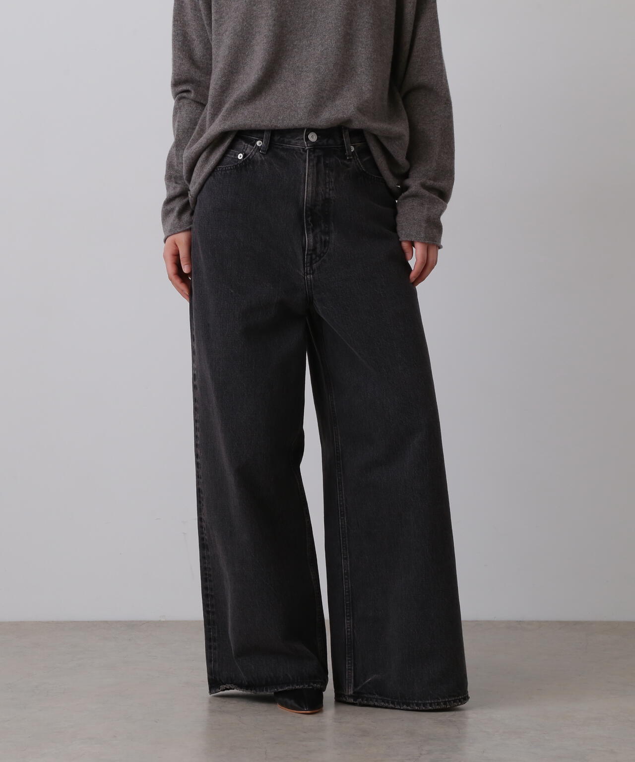 YLEVE / 13.5oz DENIM HIGH WAIST WIDE