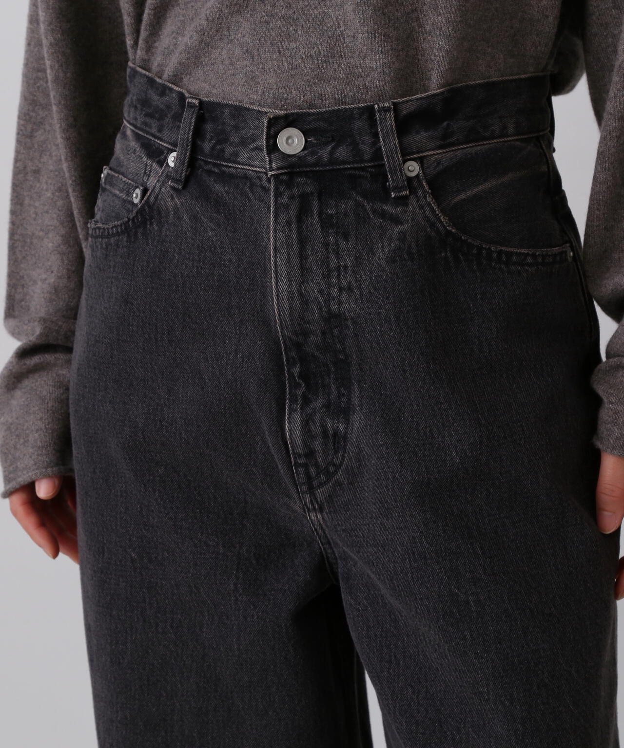 YLEVE / 13.5oz DENIM HIGH WAIST WIDE