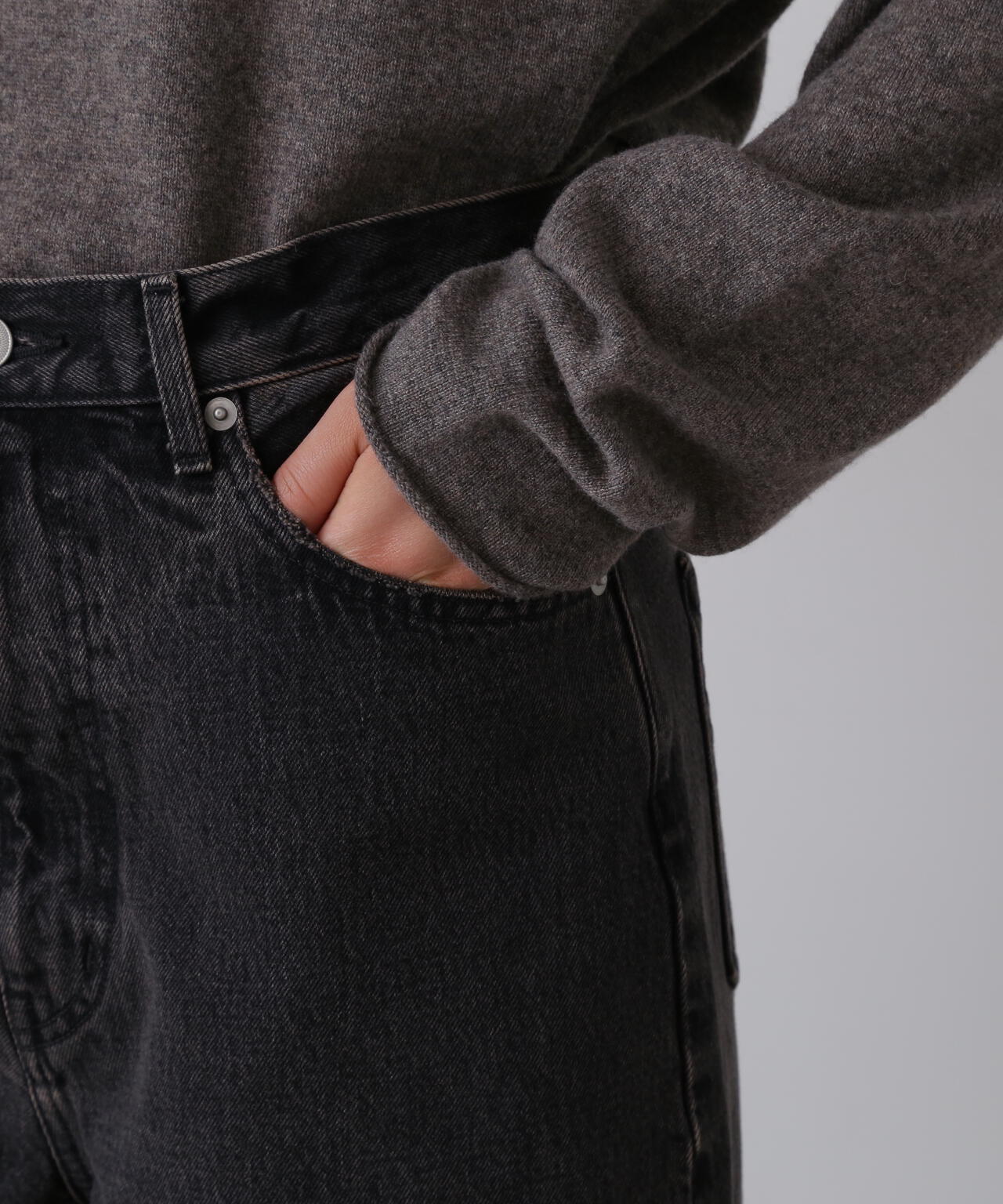 YLEVE / 13.5oz DENIM HIGH WAIST WIDE