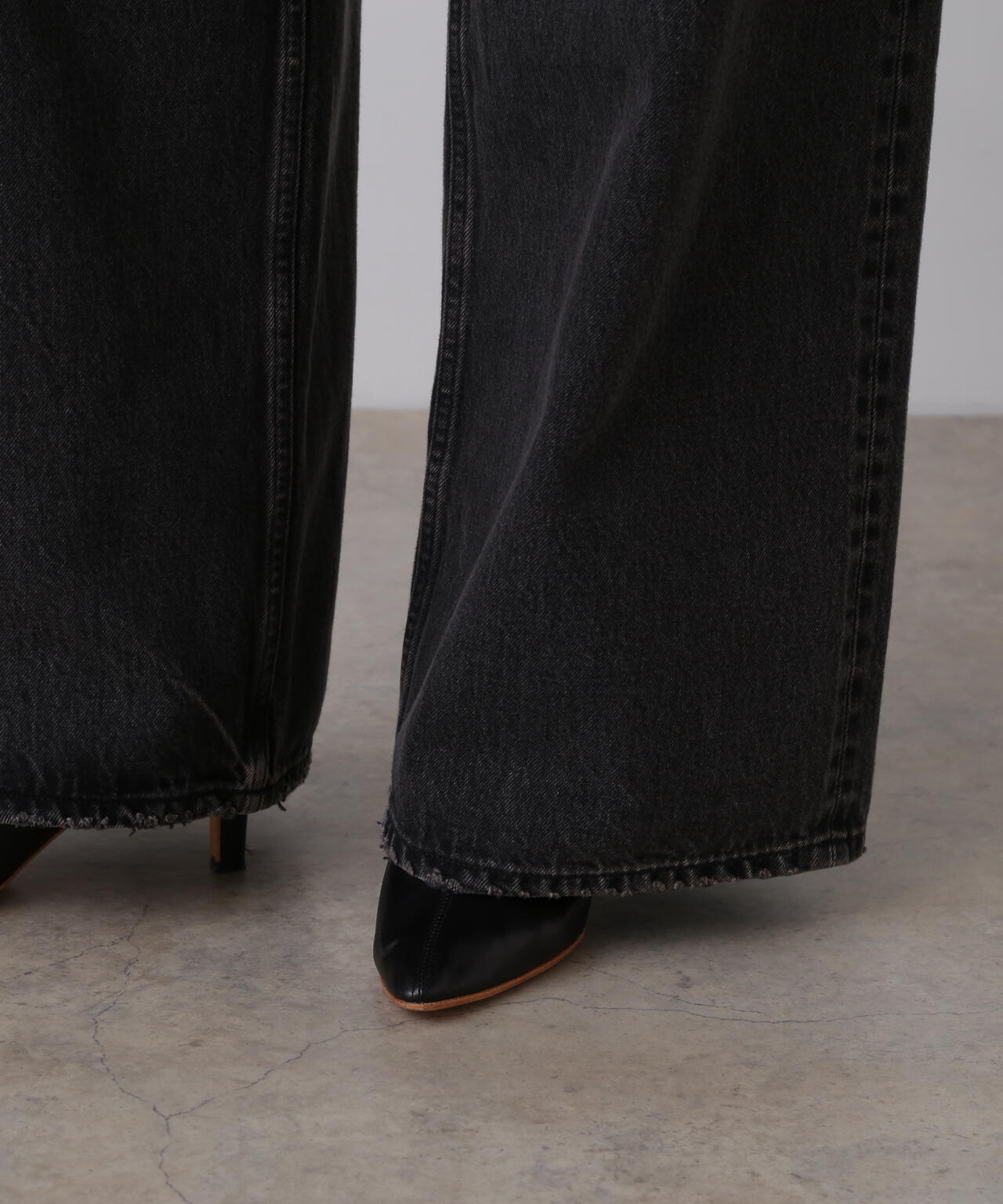 YLEVE / 13.5oz DENIM HIGH WAIST WIDE