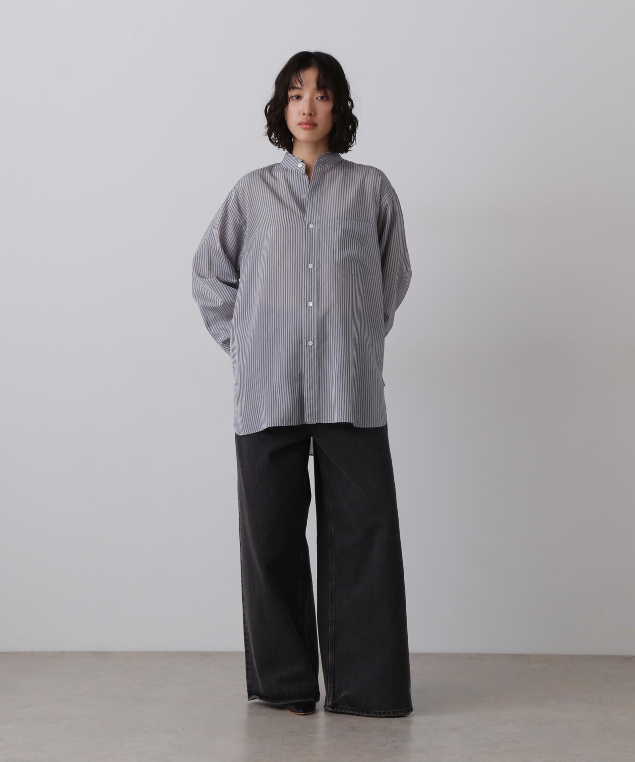 YLEVE / 13.5oz DENIM HIGH WAIST WIDE