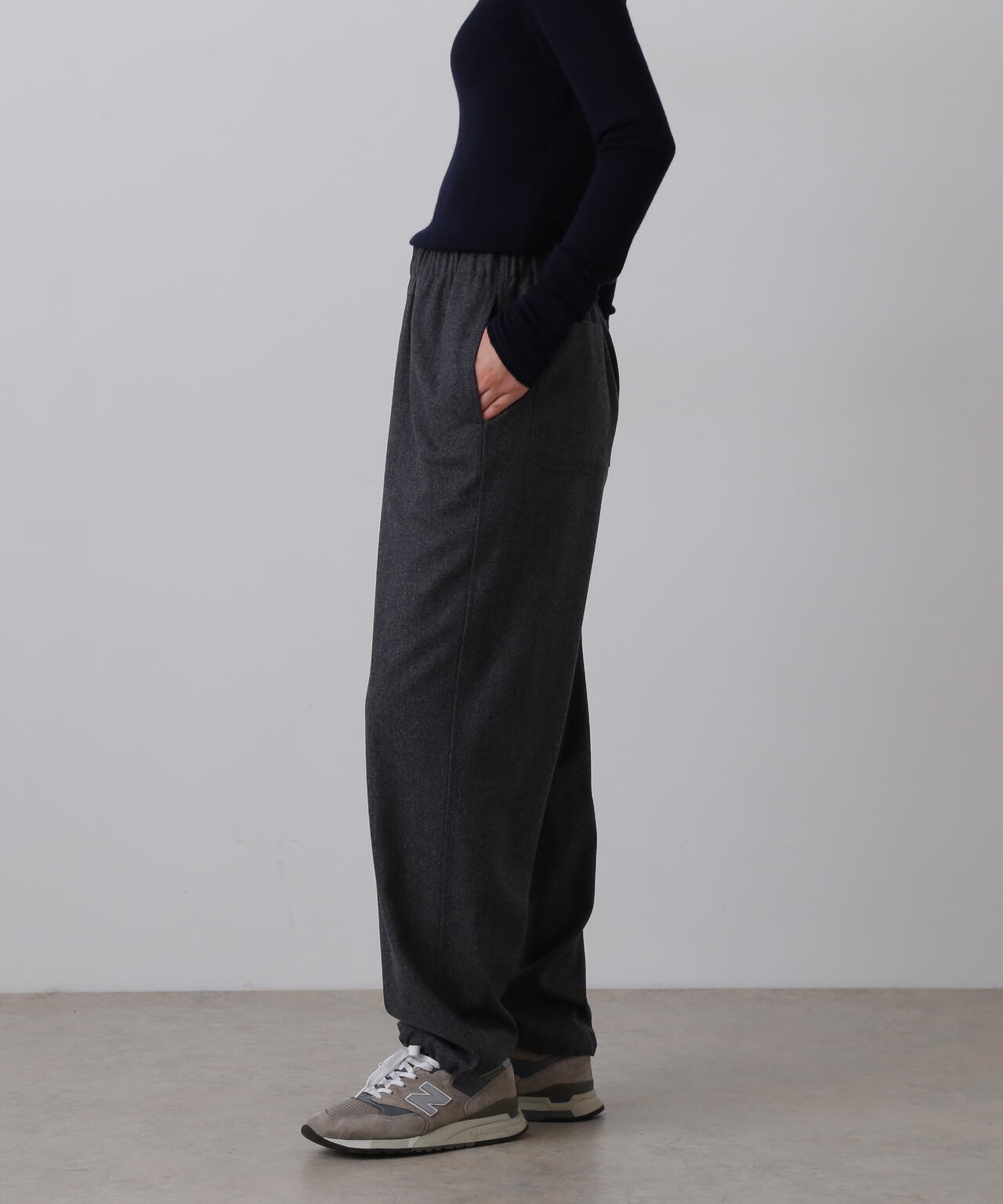 YLEVE / SUPER120's WOOL FLANNEL EASY TROUSERS | YLÈVE（イレーヴ