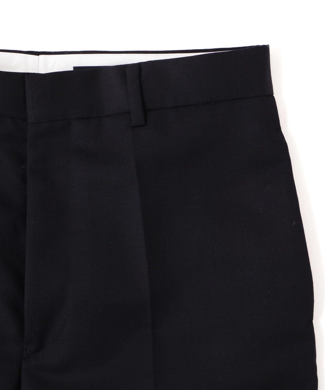 YLÈVE / WOOL MOHAIR GABA x VISCOSE COTTON SATIN TROUSERS