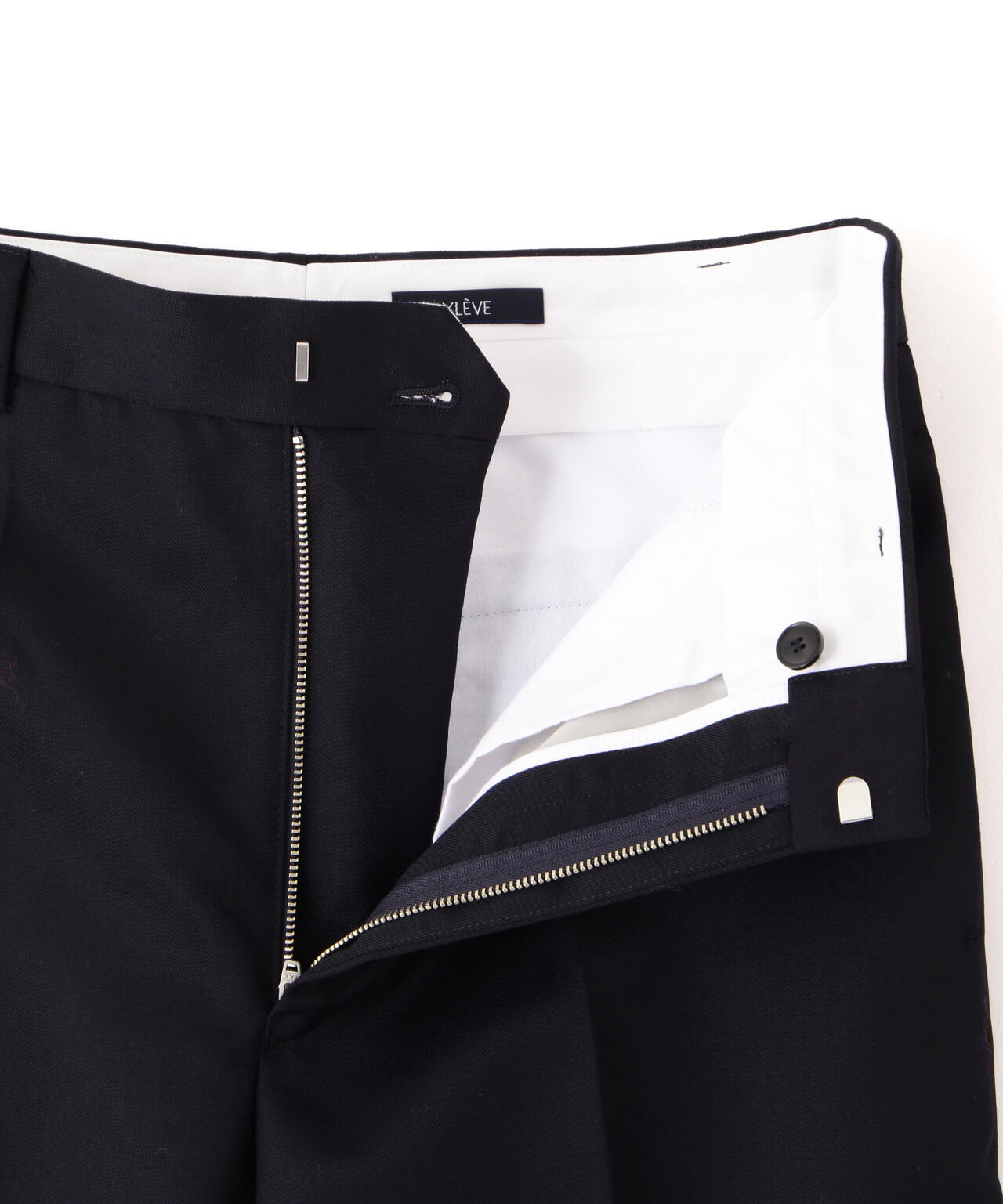 YLÈVE / WOOL MOHAIR GABA x VISCOSE COTTON SATIN TROUSERS | YLÈVE