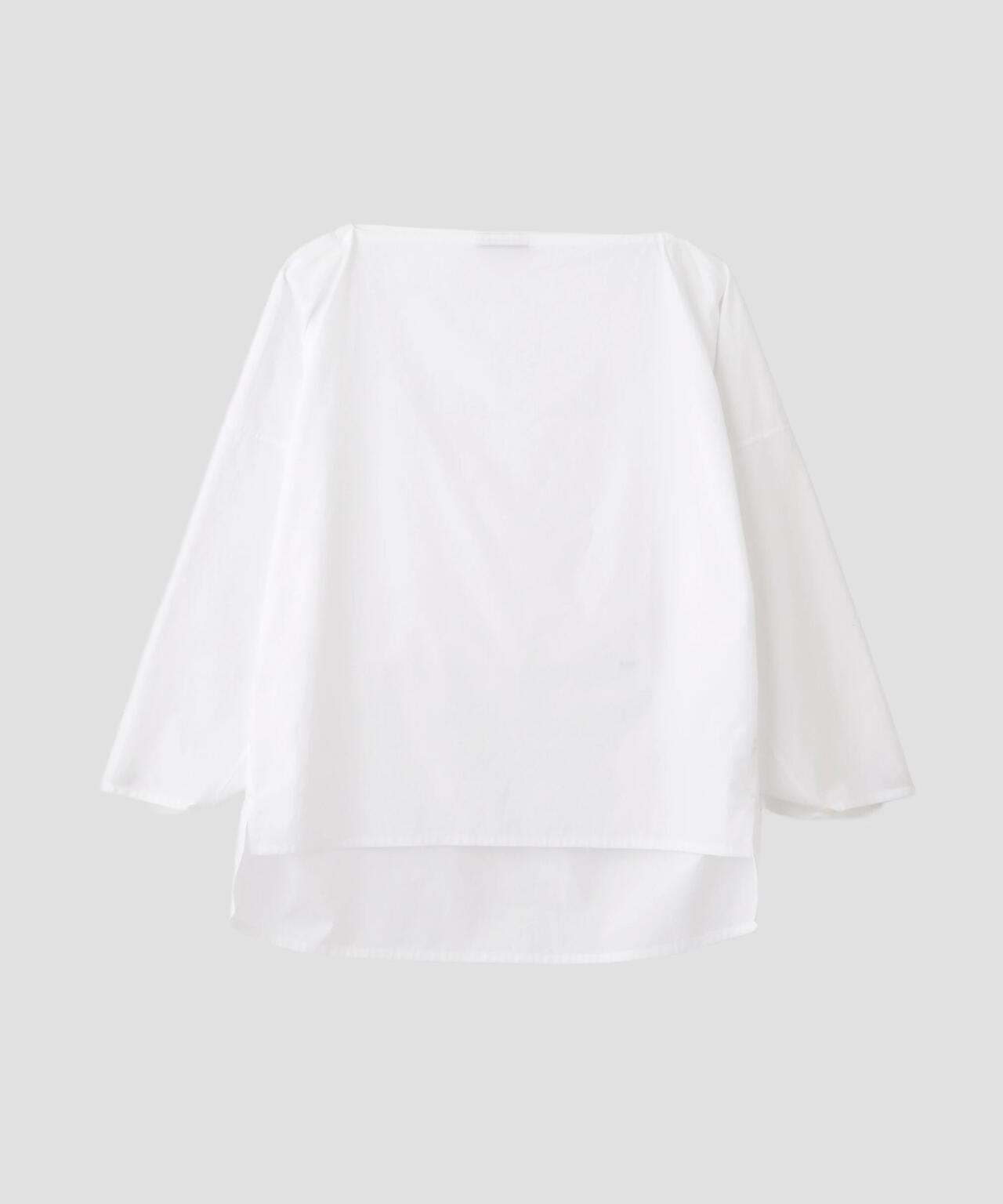 極美品 イレーヴ YLEVE ギャザープルオーバー Vネック コットン 白 YLEVE / FINX COTTON WEATHER PULL OVER SHIRT | YLÈVE（イレーヴ