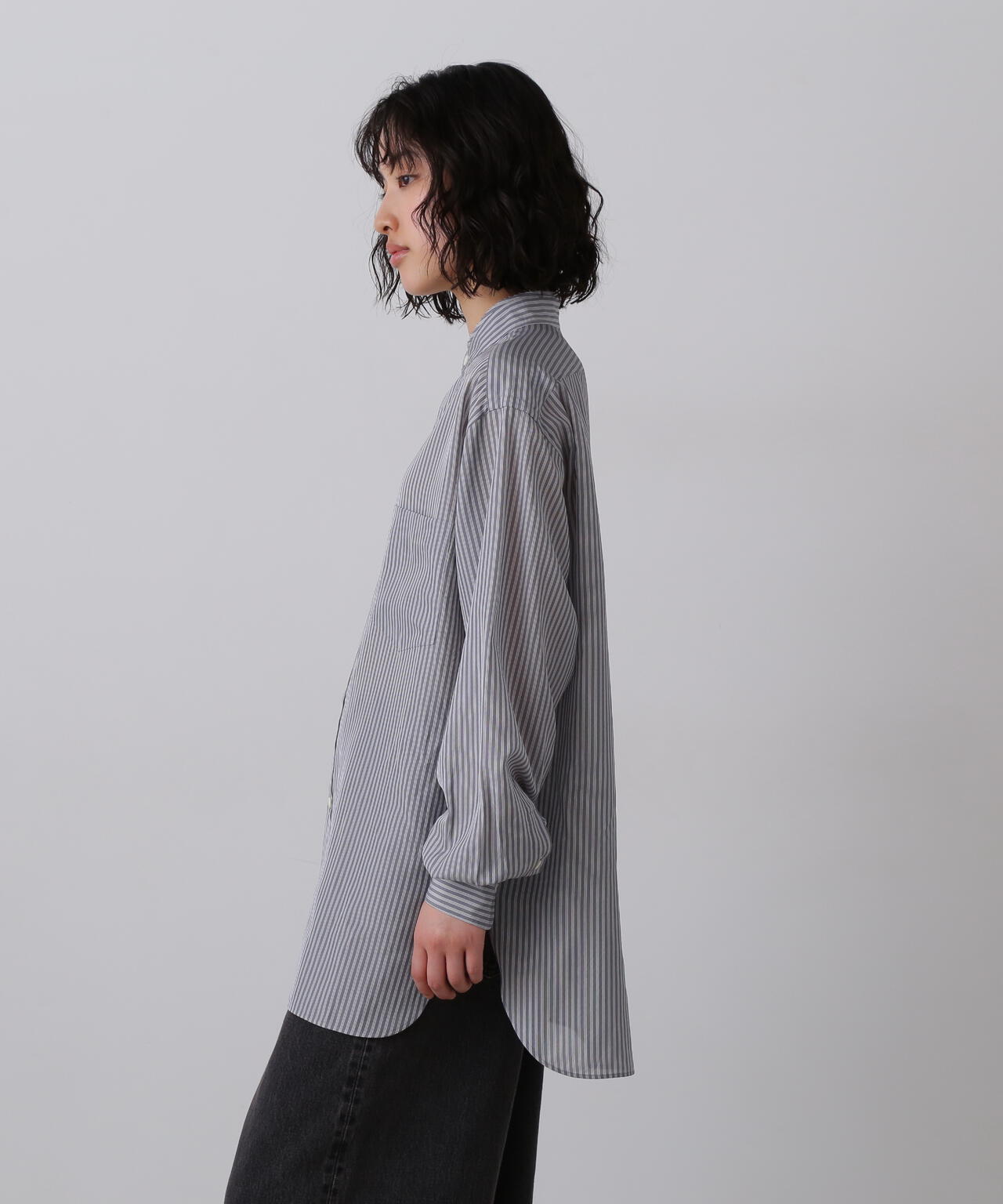 YLEVE / ACETATE CUPRA STRIPE SHIRT | YLÈVE（イレーヴ） ｜【公式
