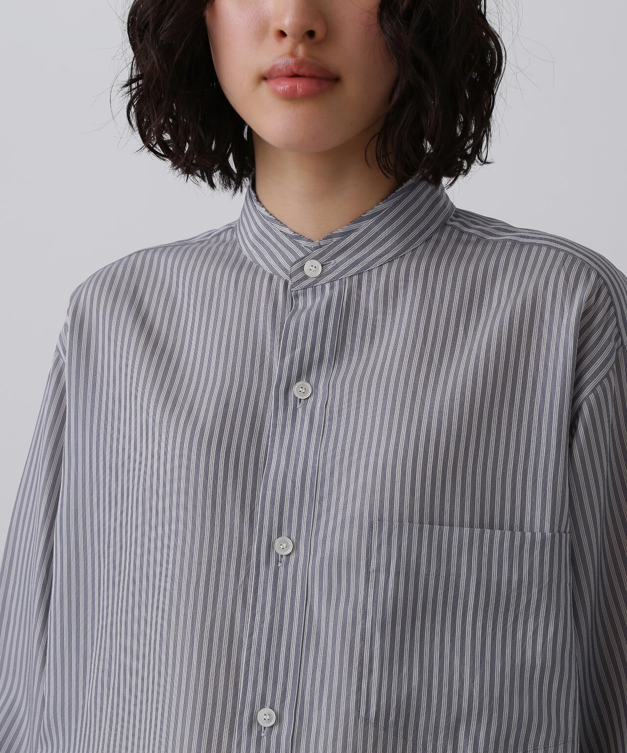 YLÈVE / ACETATE CUPRA STRIPE SHIRT | YLÈVE（イレーヴ） ｜【公式